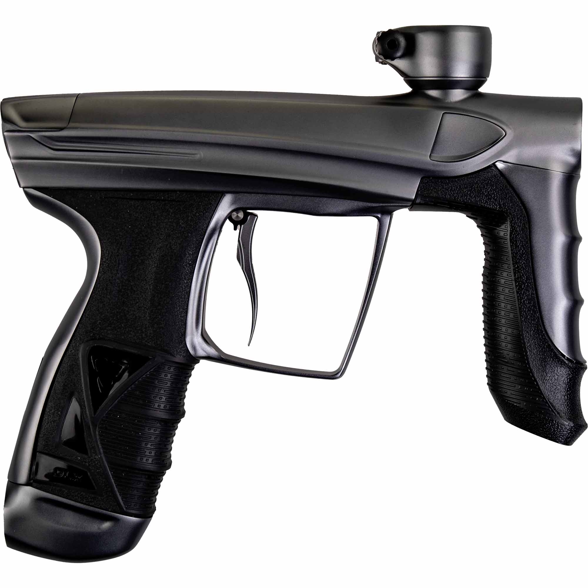 DLX Luxe® AIRE Markierer, grau matt Paintball-Gewehr, Gas-Pistole, Schwarz, Auslöser-Griff, Griffhandgriff