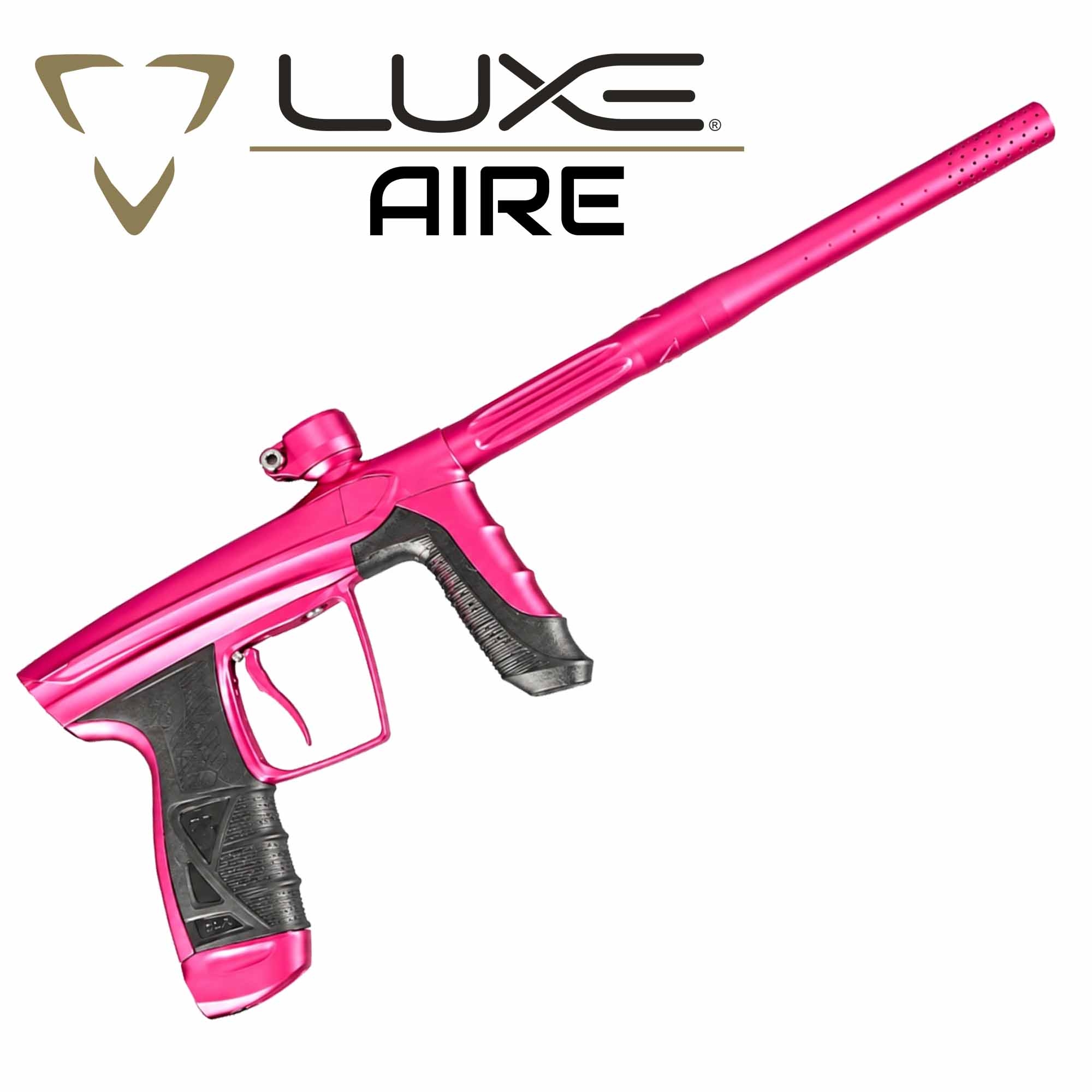 DLX Luxe® AIRE Markierer, pink matt pink, Paintball, Waffe, Low-Bore, Zubehör