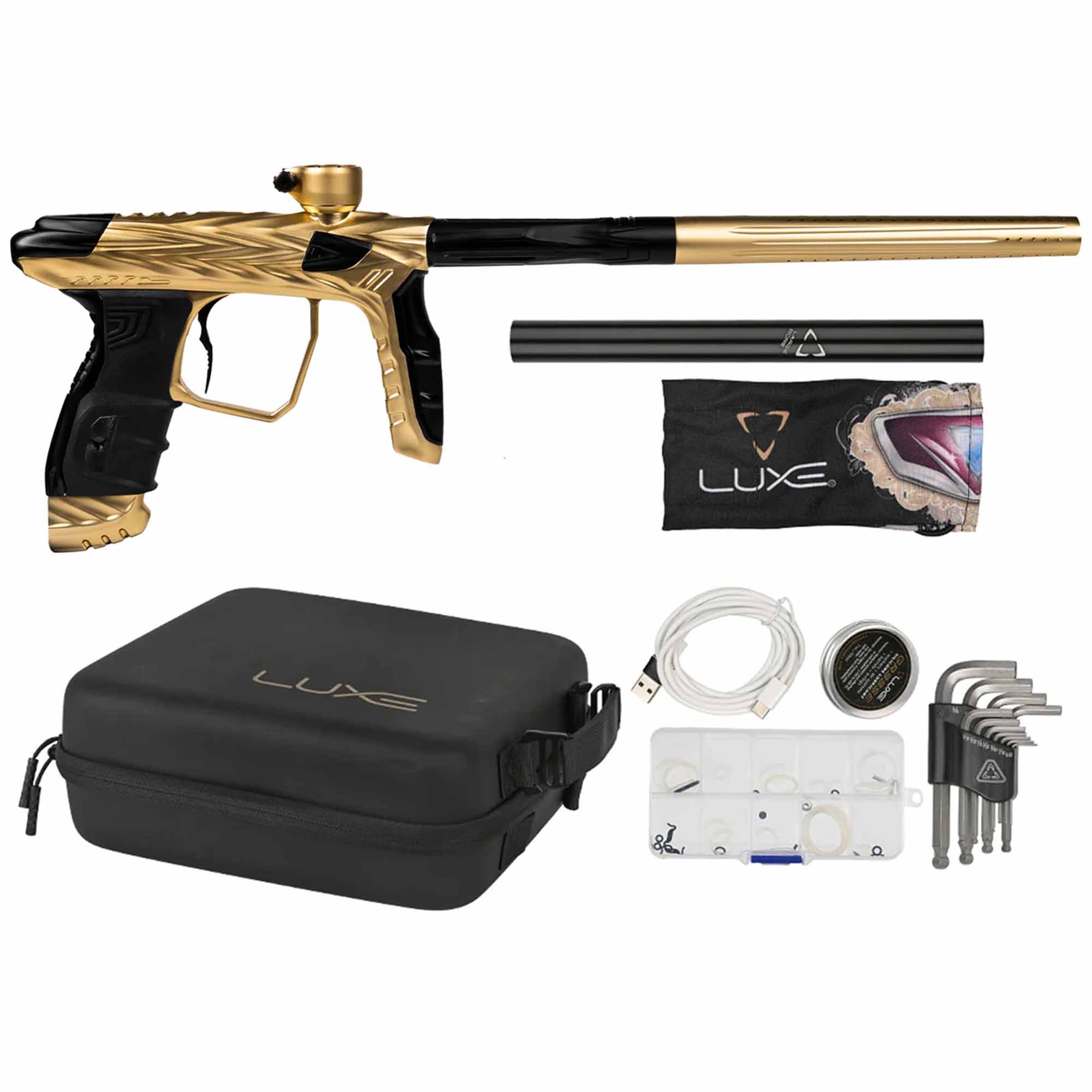 HK Army DLX Luxe® IDOL "SHREDDER" Markierer, gold Feuerwaffe, Waffe, Pistole, Gewehr, Handfeuerwaffe