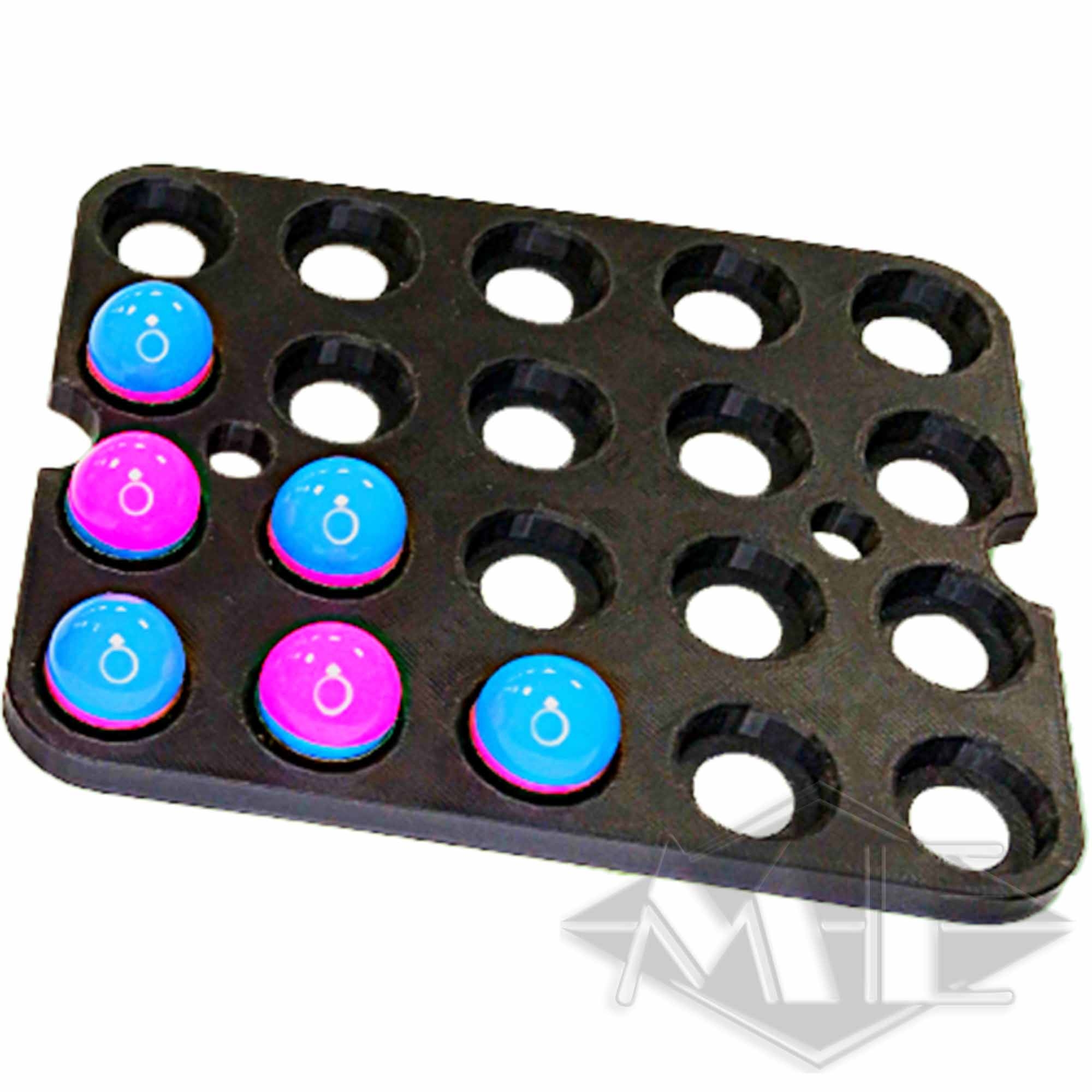 BioStrike Black Forest Testkit 100 Finnen, cal. 68 board, murmel, bunt, magnetisch, fach
