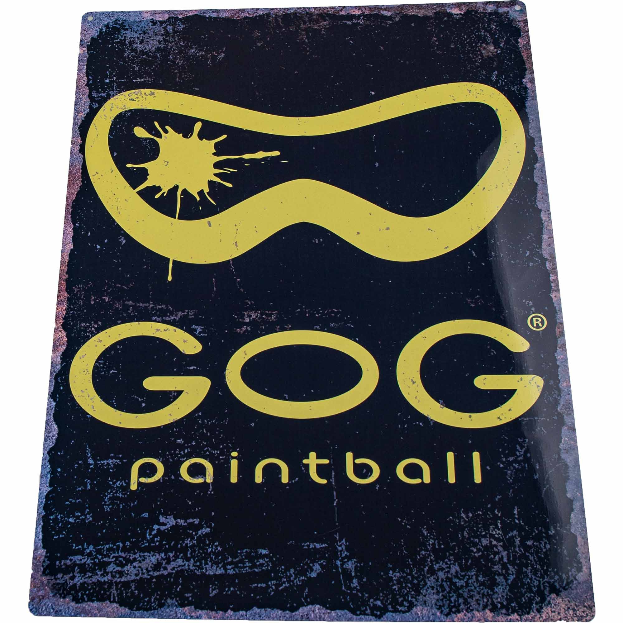 GOG Metall Werbeschild "GOG" GOG Metall Werbeschild "GOG"