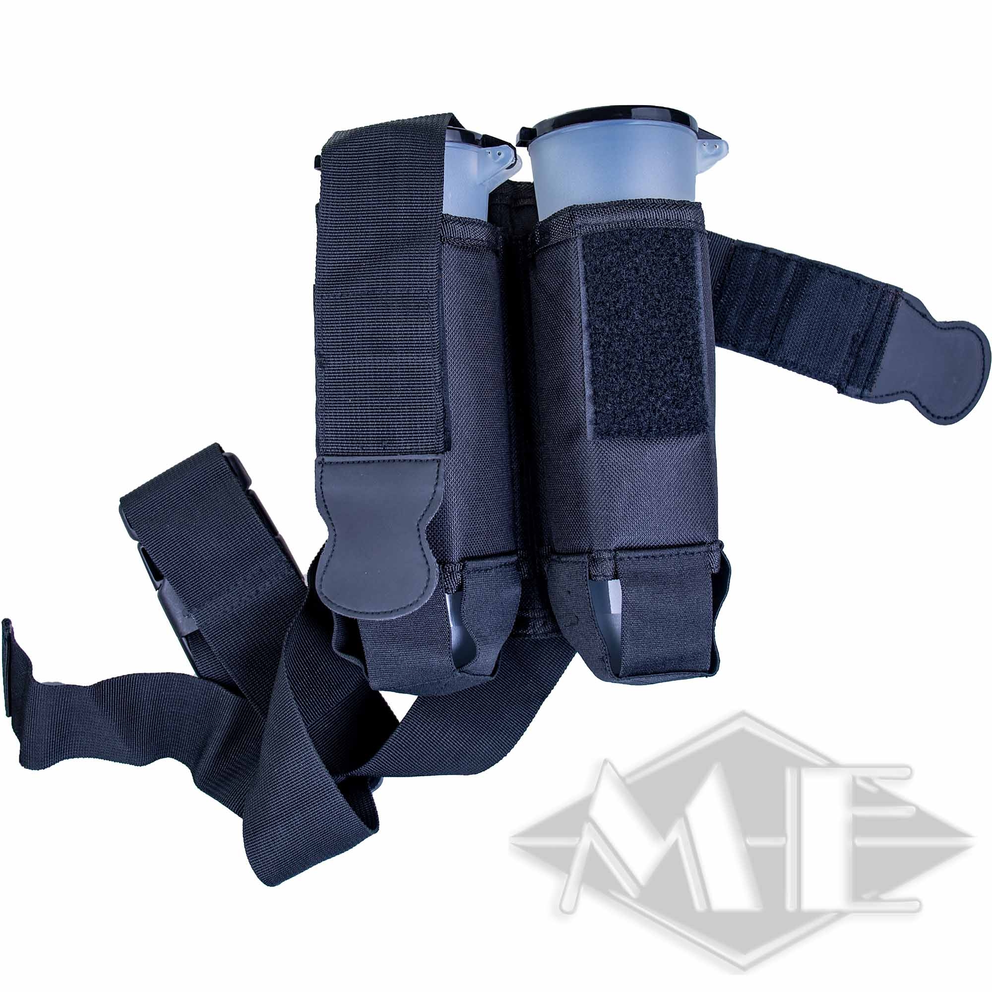 dcad4fb3c920ad2acac9deca4075d9d14105329b 2er Battlepack (2x100er oder 2 x 140er) Pot-Tasche mit Gürtel, schwarz