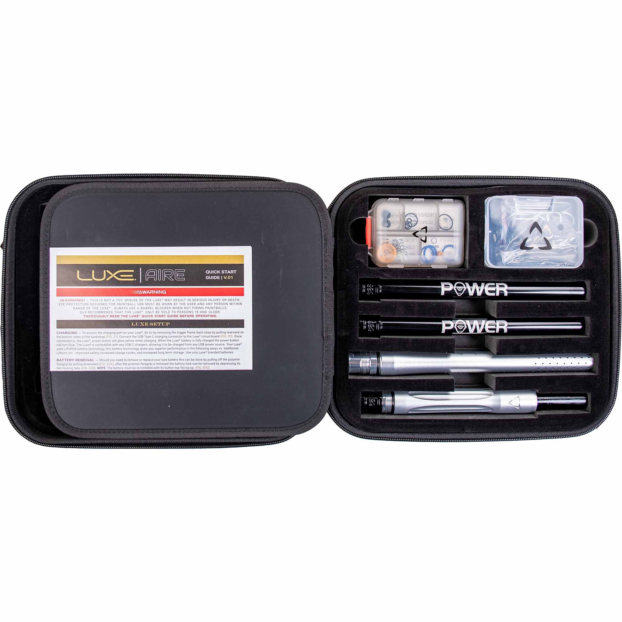 DLX Luxe® AIRE Markierer, weiß matt tinte, power, kit, elektronik, zubehör