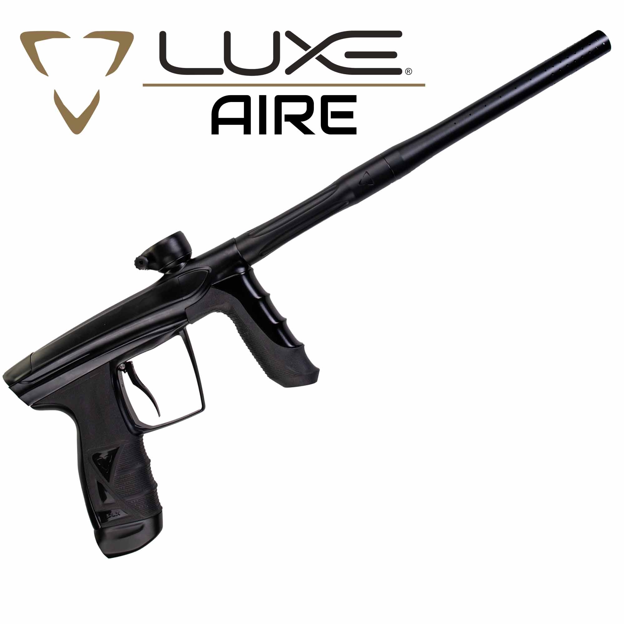 DLX Luxe® AIRE Markierer, schwarz matt Feuerwaffe, Pistole, Gewehr, Waffe, Handfeuerwaffe