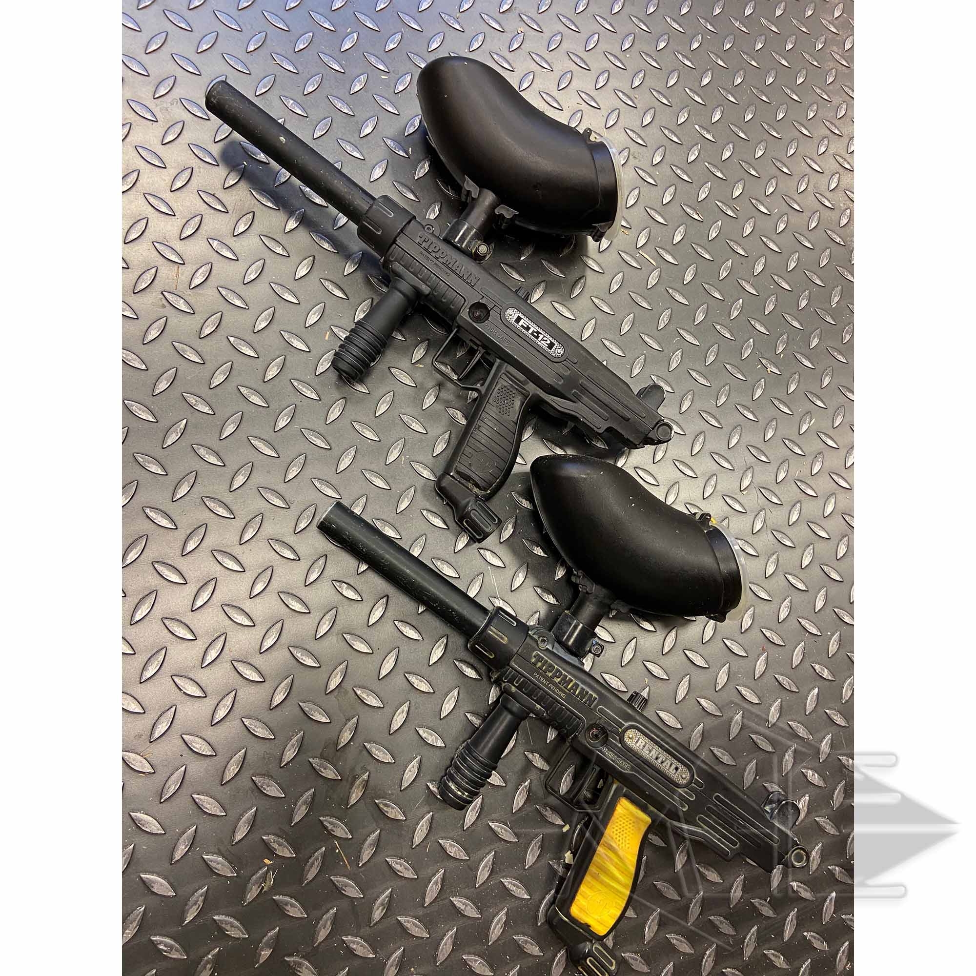 Tippmann Markierer "FT-12" mit Hopper (gebraucht) Feuerwaffe, Waffe, Pistole, Paintball, Handfeuerwaffe