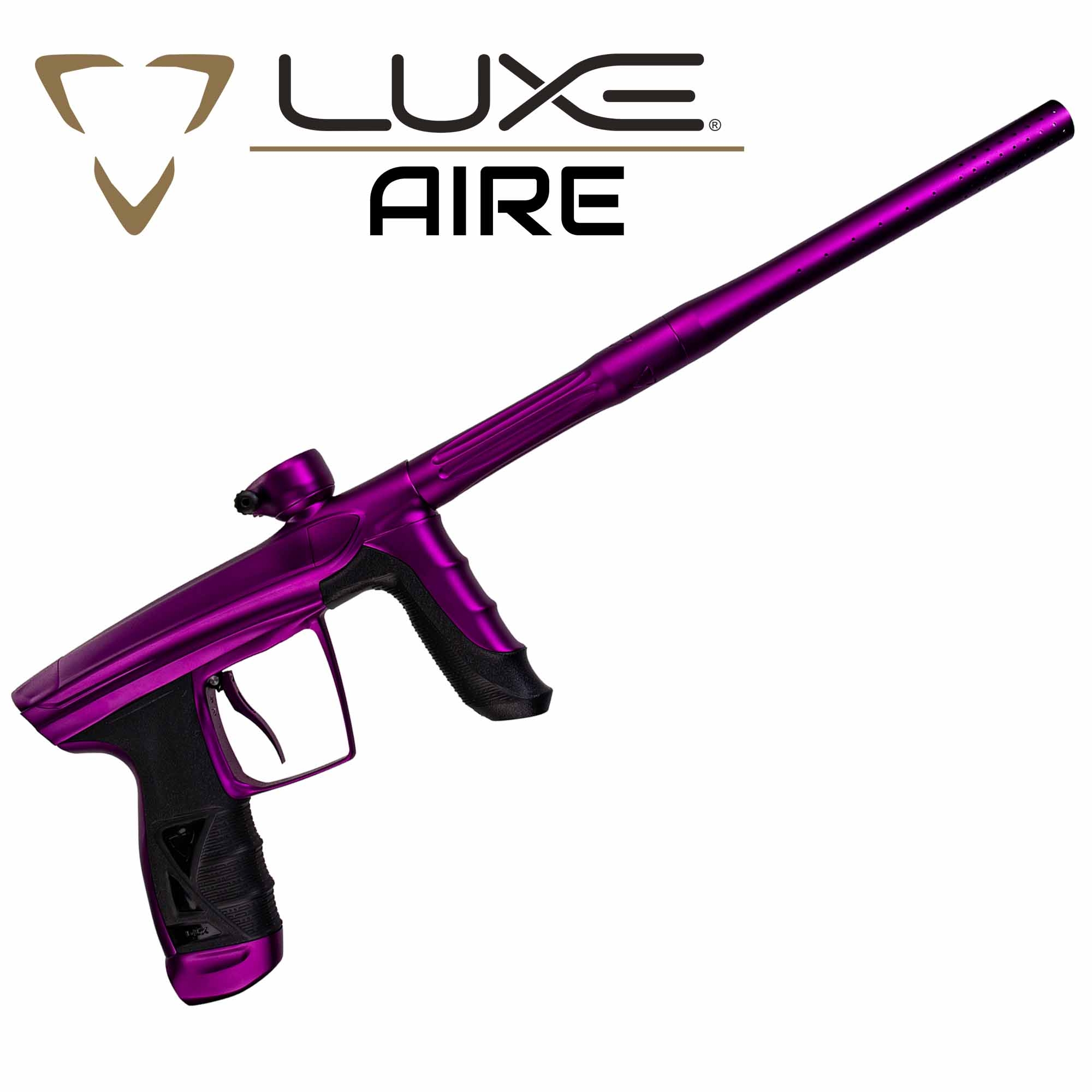 DLX Luxe® AIRE Markierer, lila matt paintball-pistol, lila, farbe-lila, gas-pistole?, pump-action?