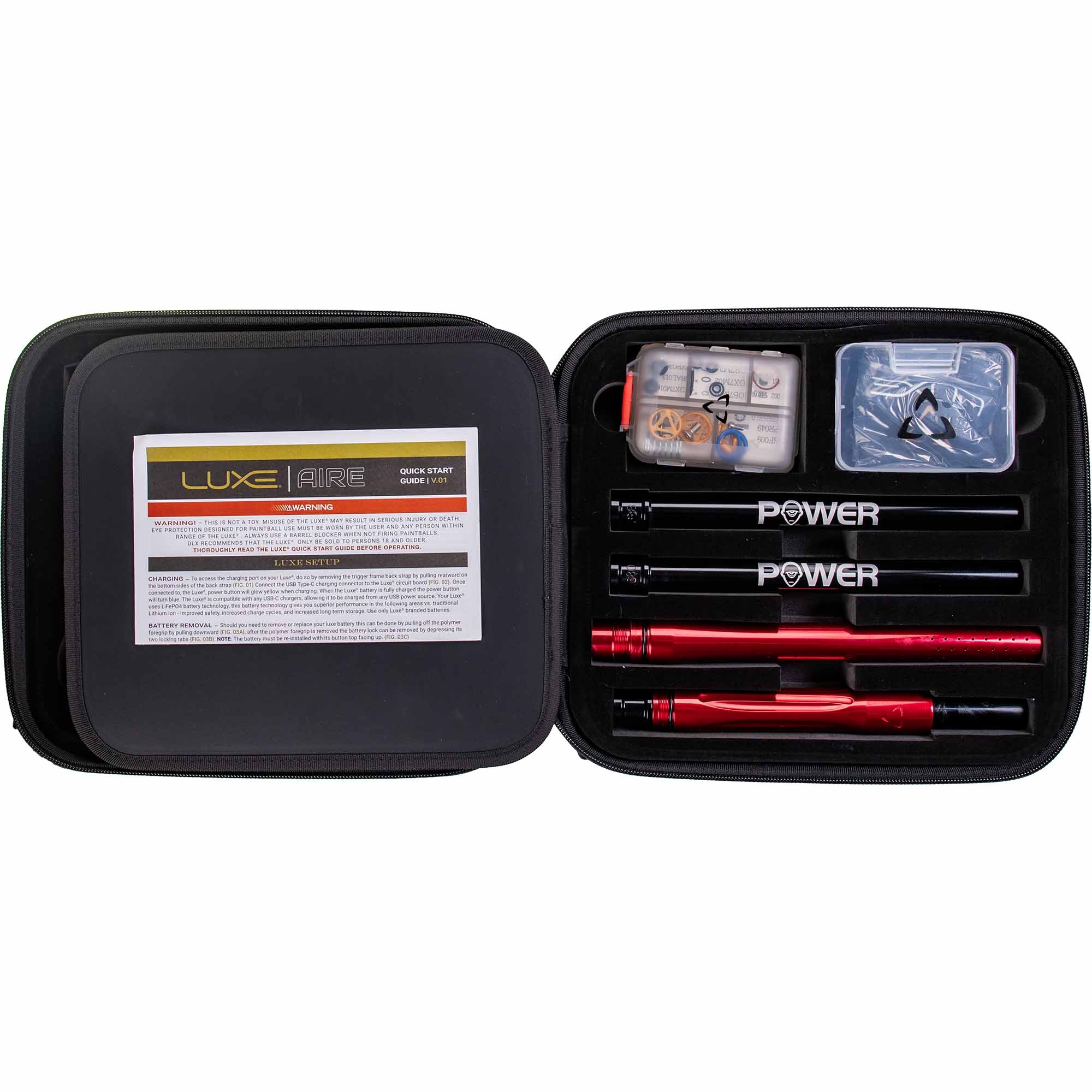 montagewerkzeuge, schrauberset, metallisch, rot/schwarz, etui enthalten