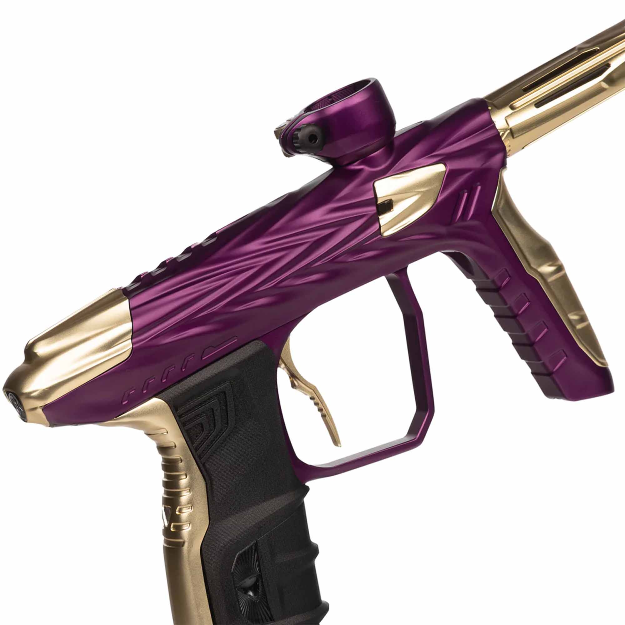 HK Army DLX Luxe® IDOL "SHREDDER" Markierer, lila/gold Feuerwaffe, Waffe, Pistole, Handfeuerwaffe, Fön