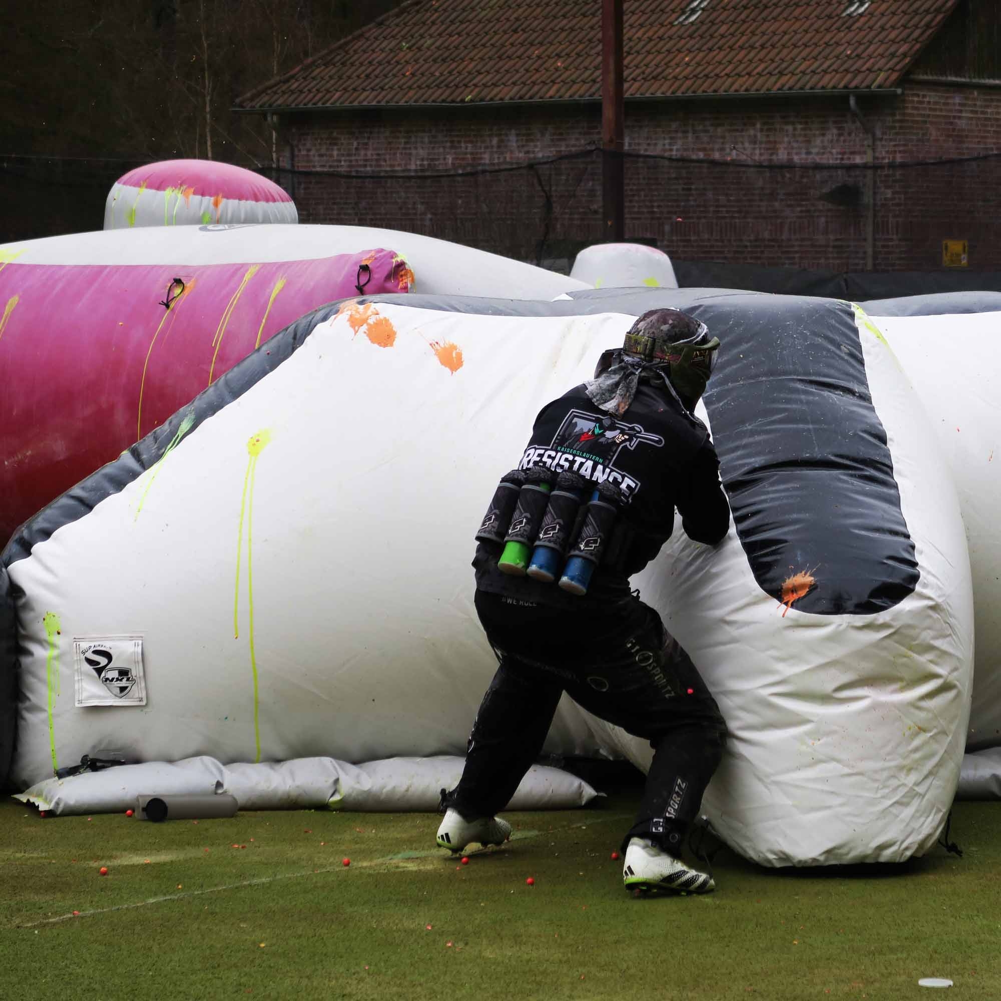 Supairball NXL Upgrade Kit 2026 "Giant Plus" Paintball, Pistolenhalter, Schwarz, Prallwand, Outdoor