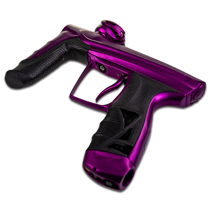 Paintball-Waffe, Pistolengriff, Purpur, Metallisch, Griffstruktur