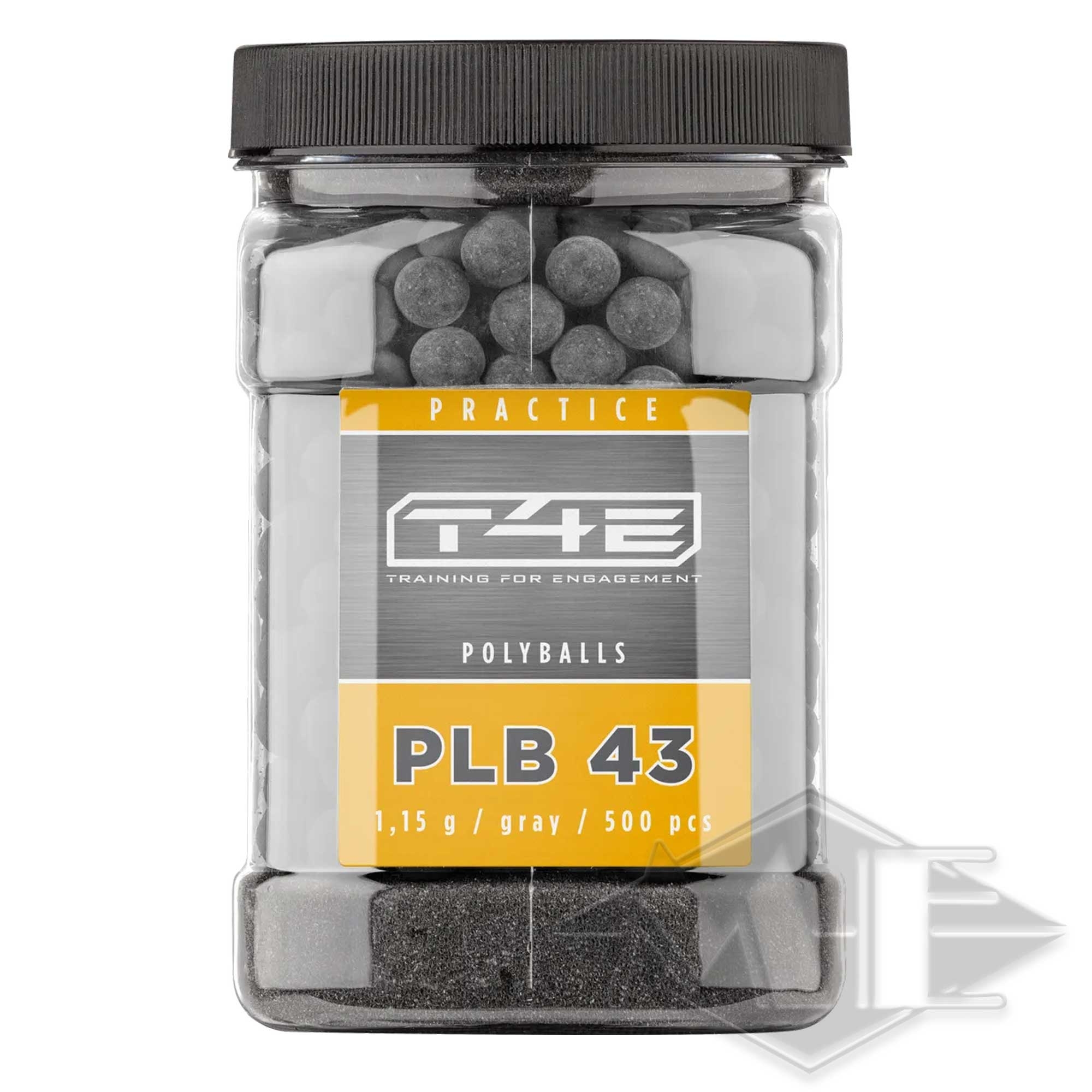 Umarex cal.43 Practice "T4E PLB 43 Polyball", 500 Stück Krug