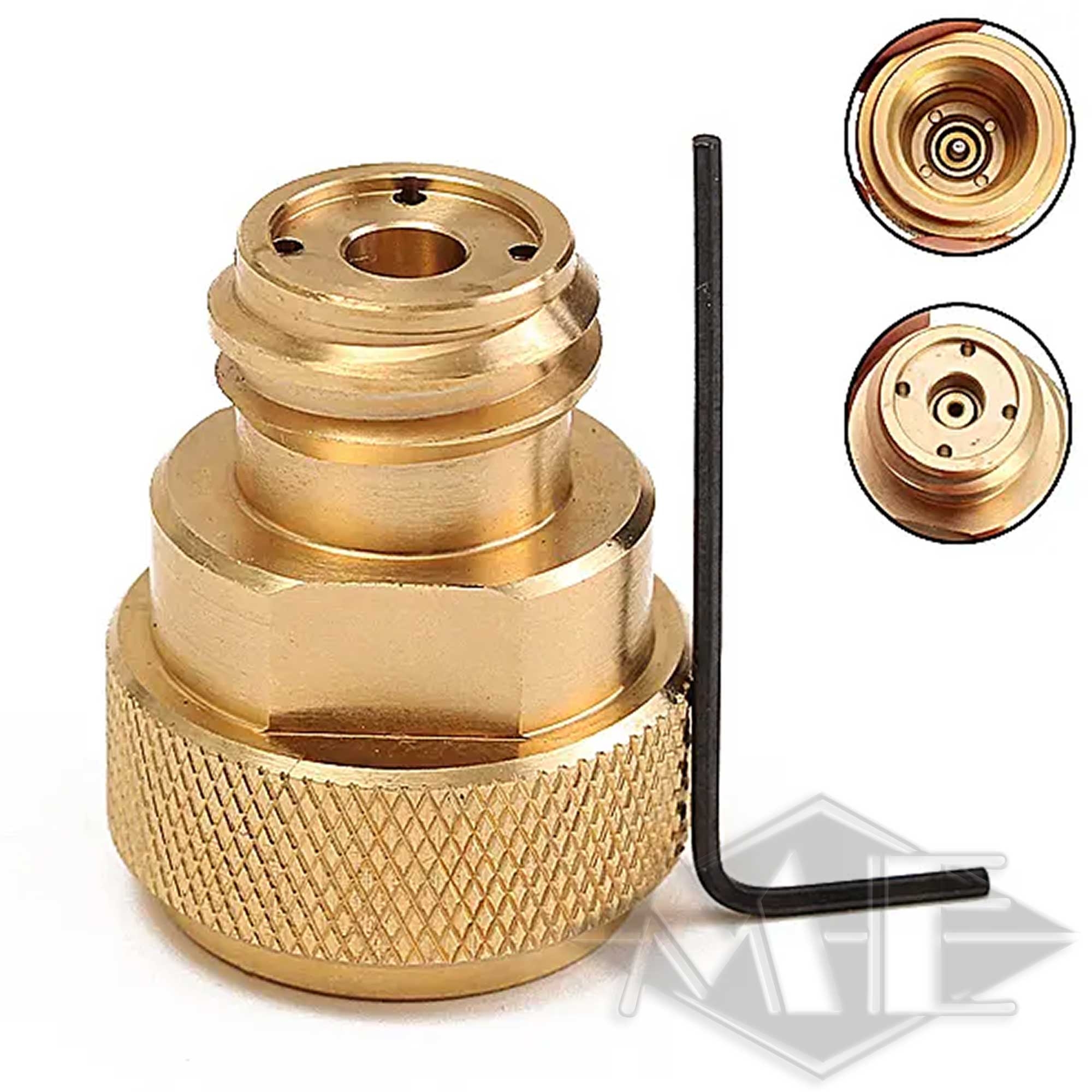 CO2-Sodastream-Adapter Bronze, Rauchrohr