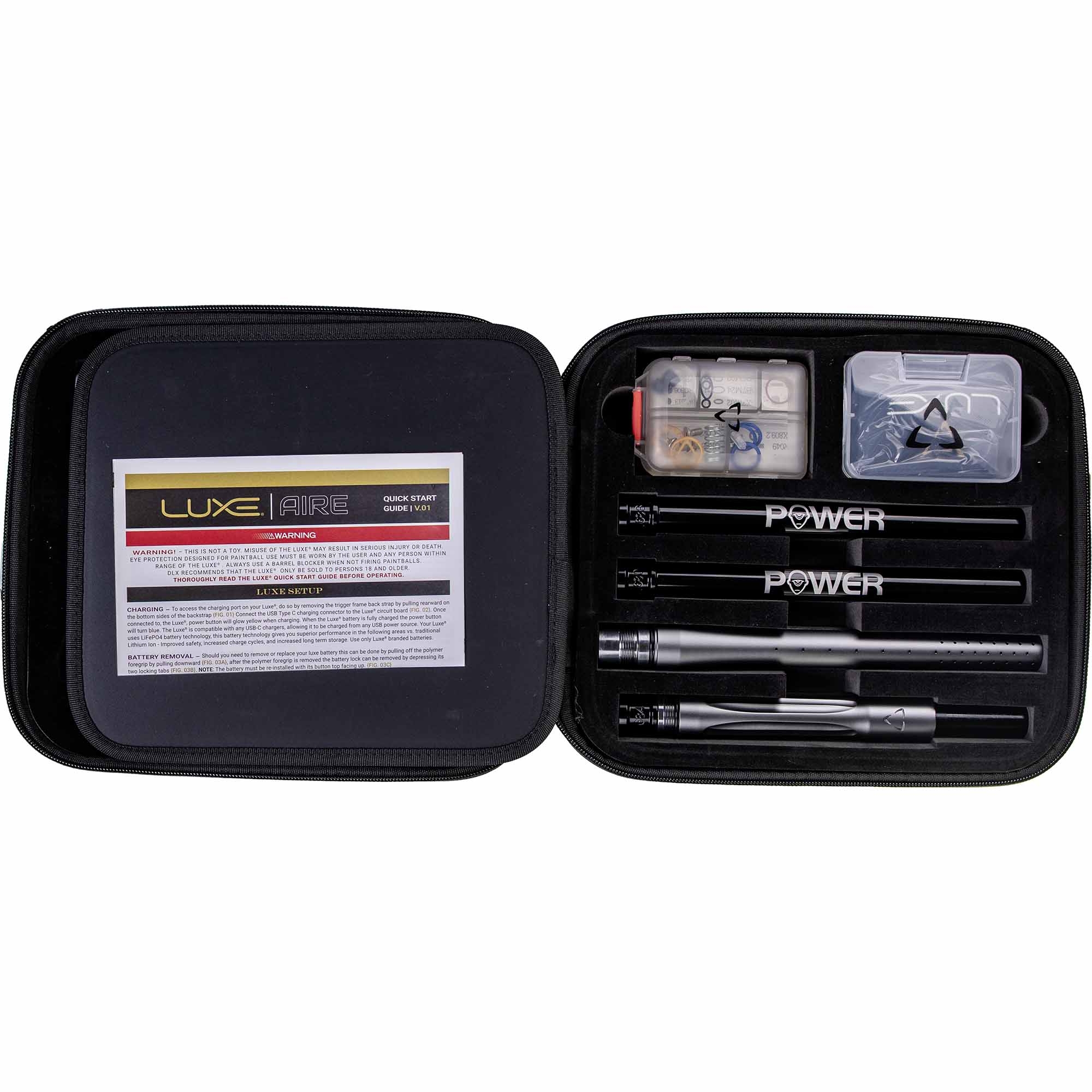 DLX Luxe® AIRE Markierer, grau matt E-Zigarette, Power, Batterie, Koffer, Zubehör