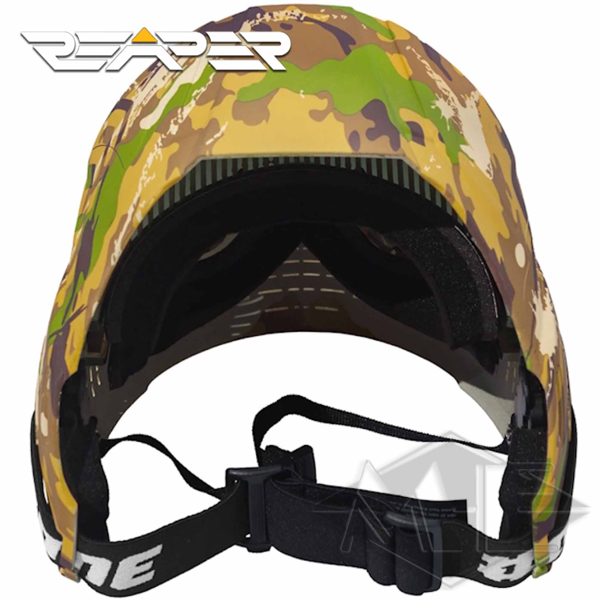 Motocross-Helm, KleinesCamouflage, Gehäuse_CAMO, Helm mit Brillenschutz, Verstellbaresgurt