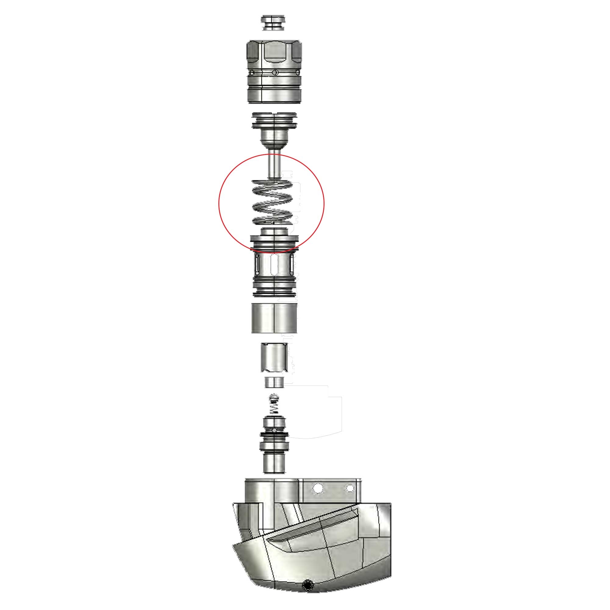 DLX Luxe AIRE Deutsche Feder Feder, Spirale, Ventil, Mechanismus, Spule