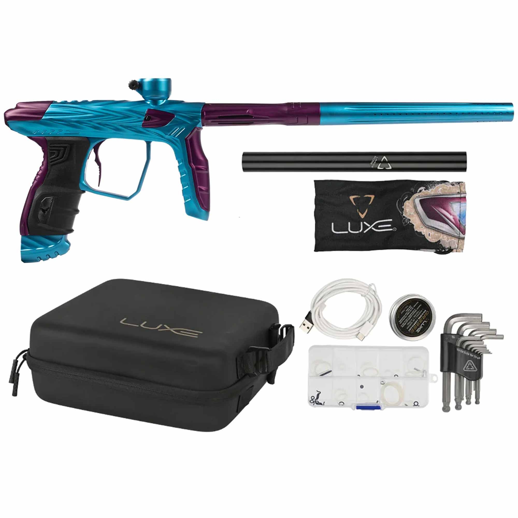 HK Army DLX Luxe® IDOL "SHREDDER" Markierer, lila/blau Feuerwaffe, Waffe, Pistole, Gewehr