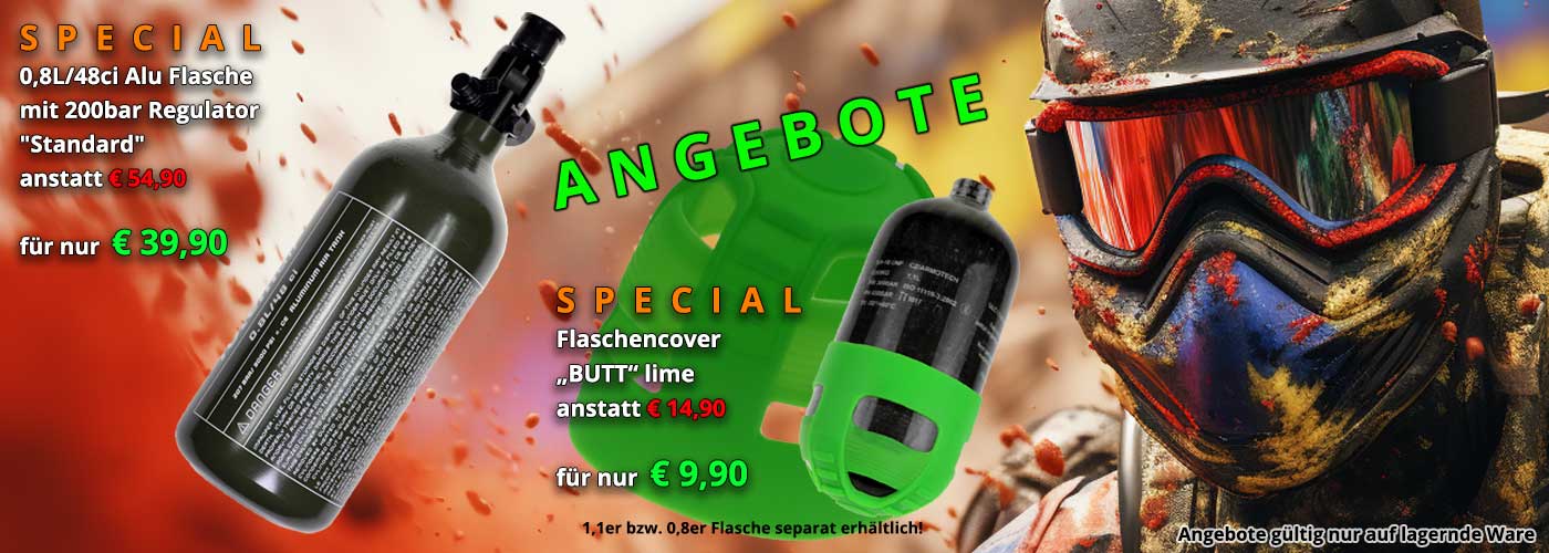 Alu-Flasche, Gasregler, Flaschencover, Lime, Angebote
