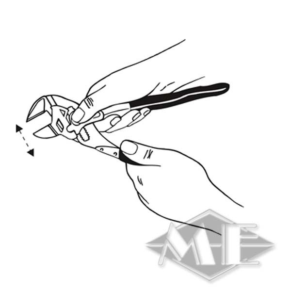 Knipex Zangenschlüssel, bis 35mm Schlüsselweite