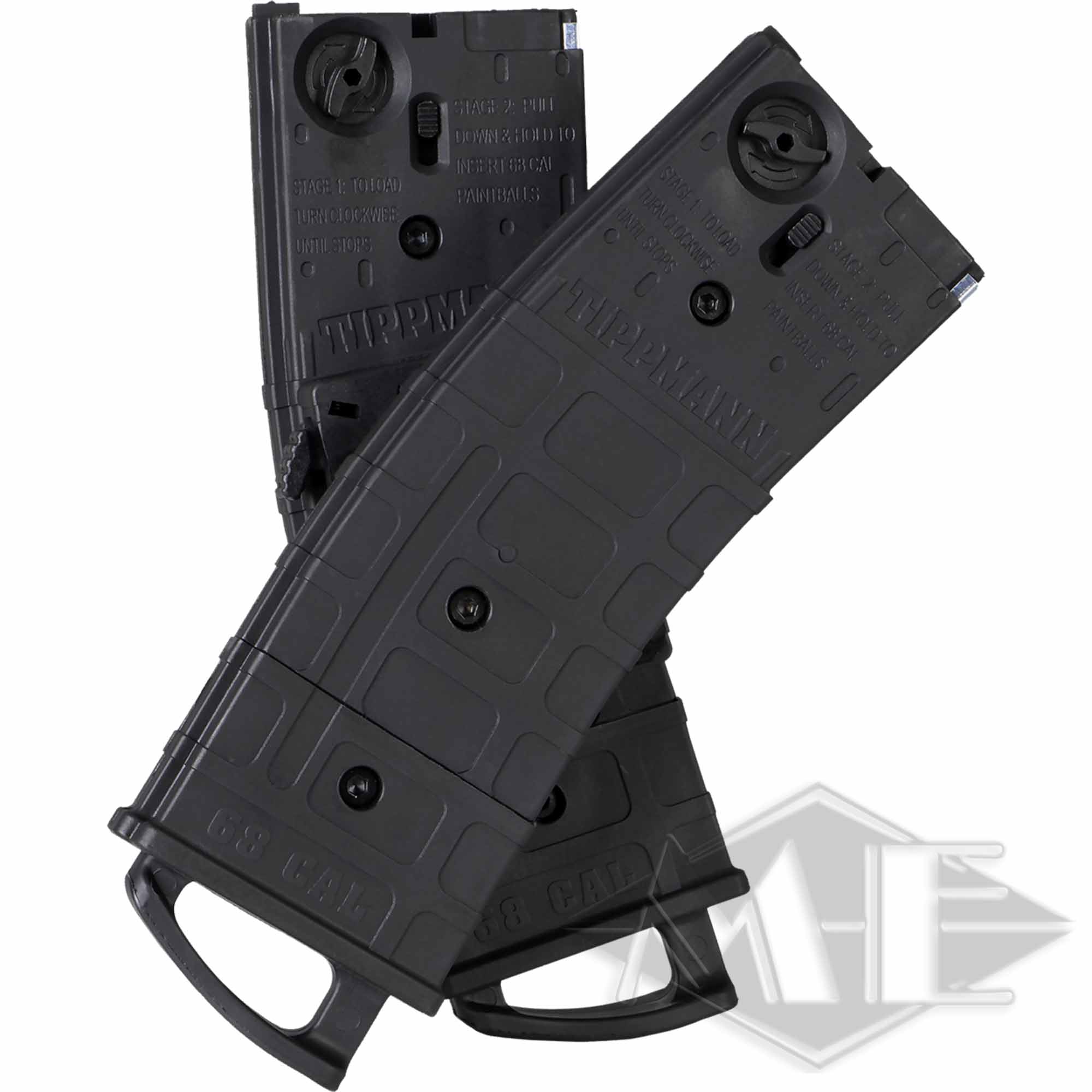 Tippmann TMC Magazin mit Magazinverbinder, schwarz - 2er Pack Tippmann TMC Magazin mit Magazinverbinder, schwarz - 2er Pack