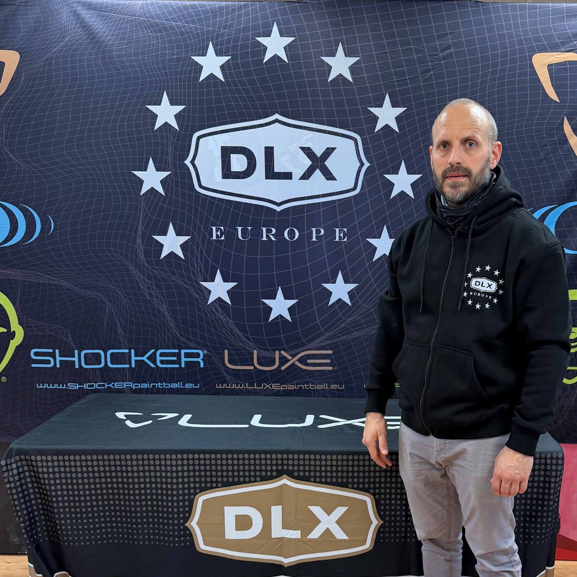 DLX Luxe Zip-Hoodie schwarz Hoodie, Pullover, Schwarz, Logo-Patch, DLX Europe