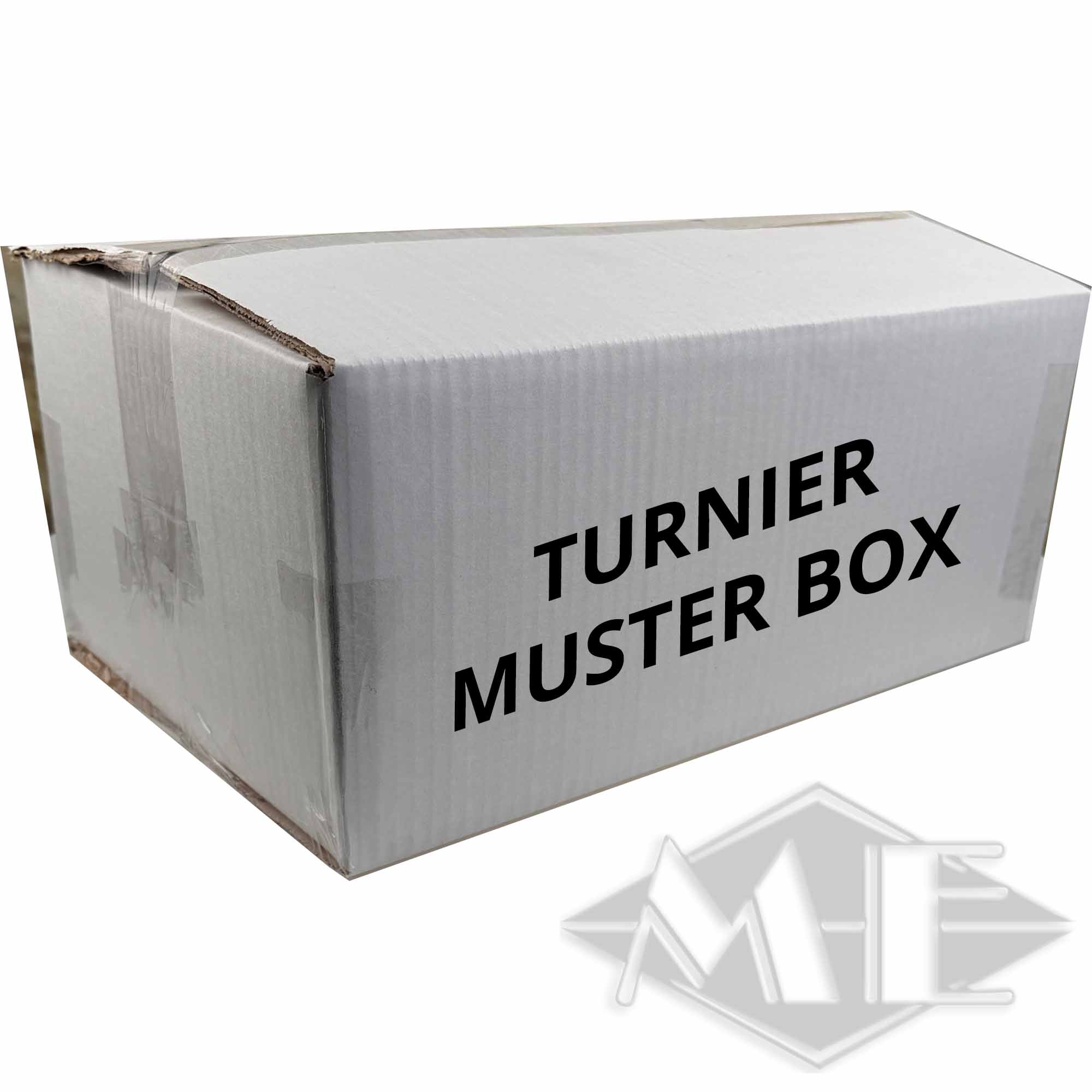 Tomahawk "TURNIER Muster Box" cal. 68 Paintballs, 2000er Kiste Kartonbox, Muster Box, Schachtel, Versandbox, Umverpackung