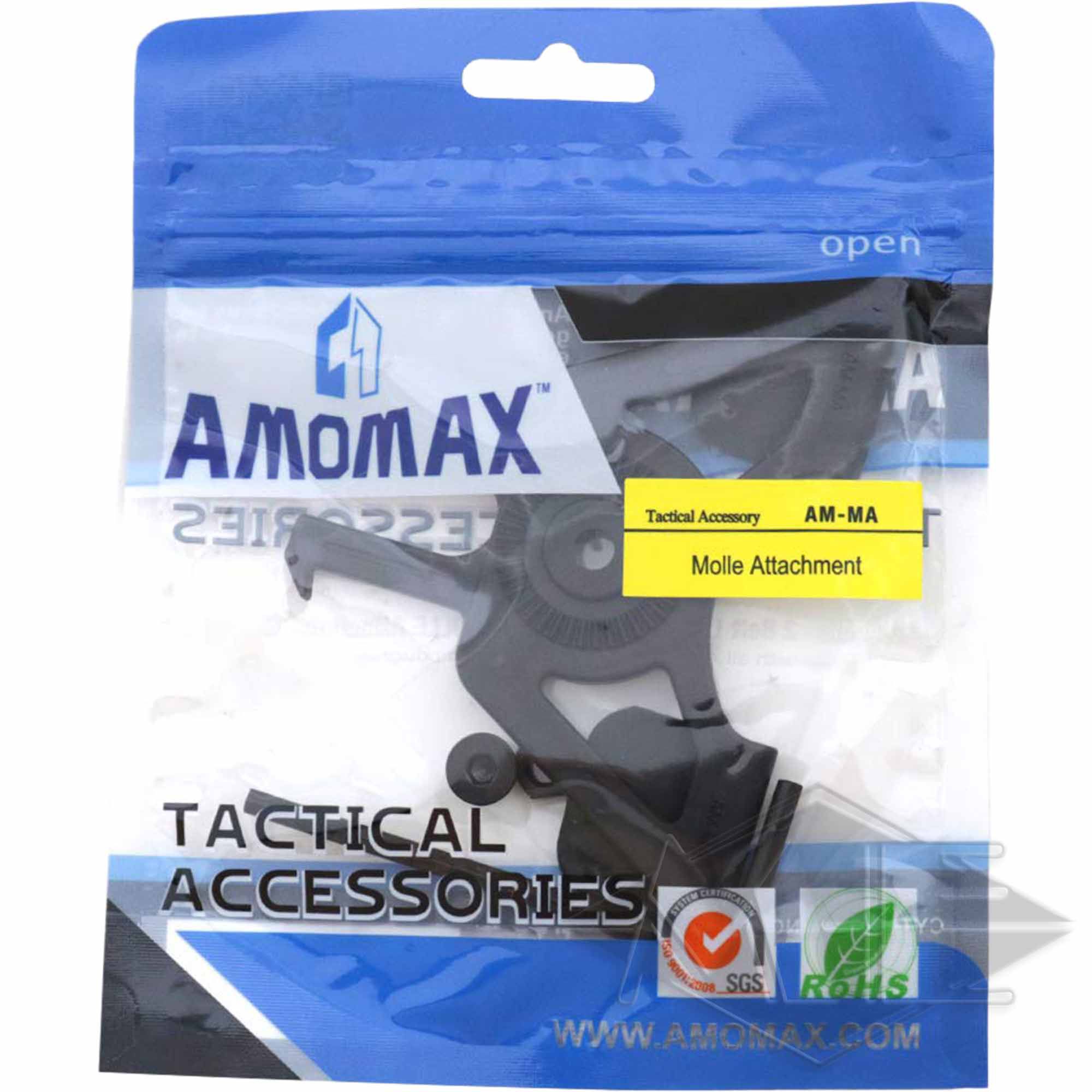 AMOMAX Molle, PALS Adapter für Hartschalenholster, schwarz [AM-MA]
