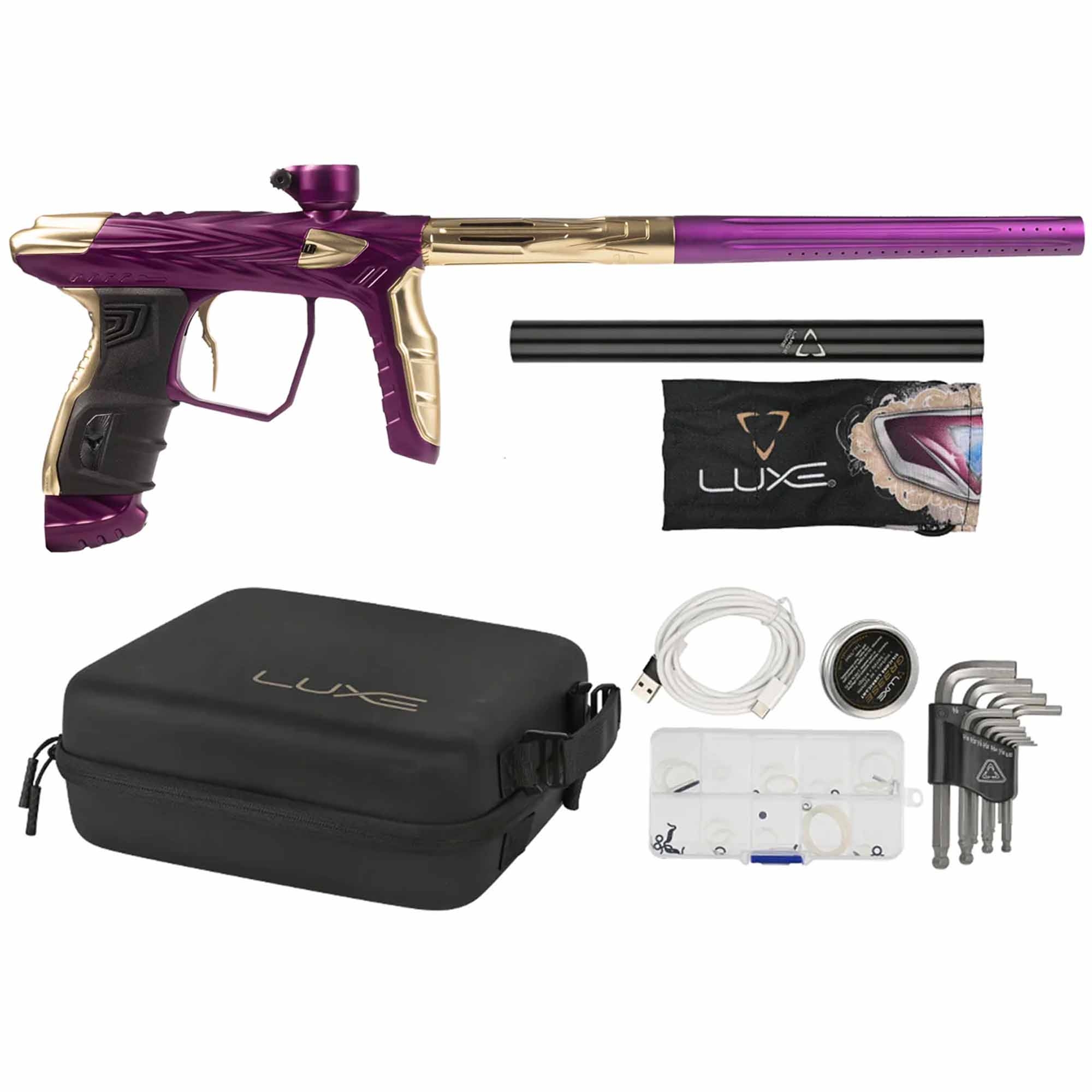 HK Army DLX Luxe® IDOL "SHREDDER" Markierer, lila/gold Feuerwaffe, Waffe, Pistole, Gewehr, Handfeuerwaffe