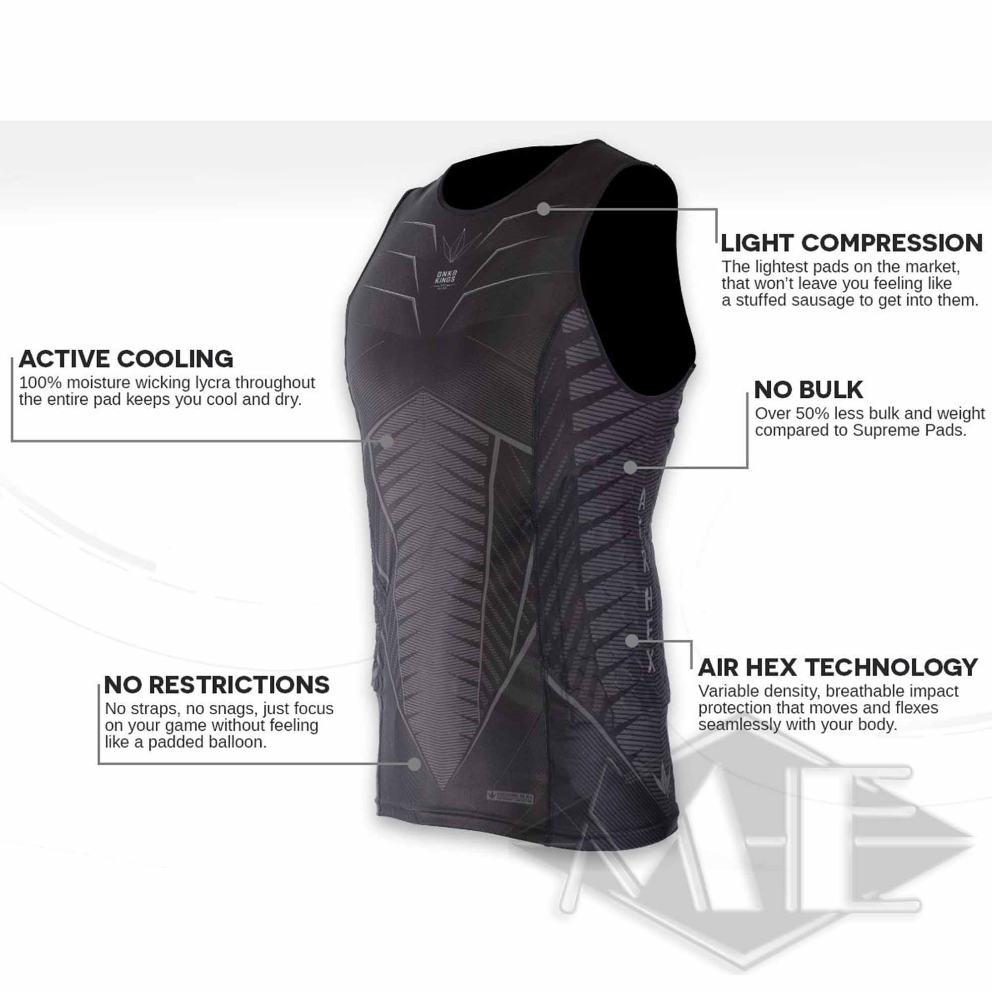 Bunkerkings Chest Protector Fly Sleveless Compression Bunkerkings Chest Protector Fly Sleveless Compression