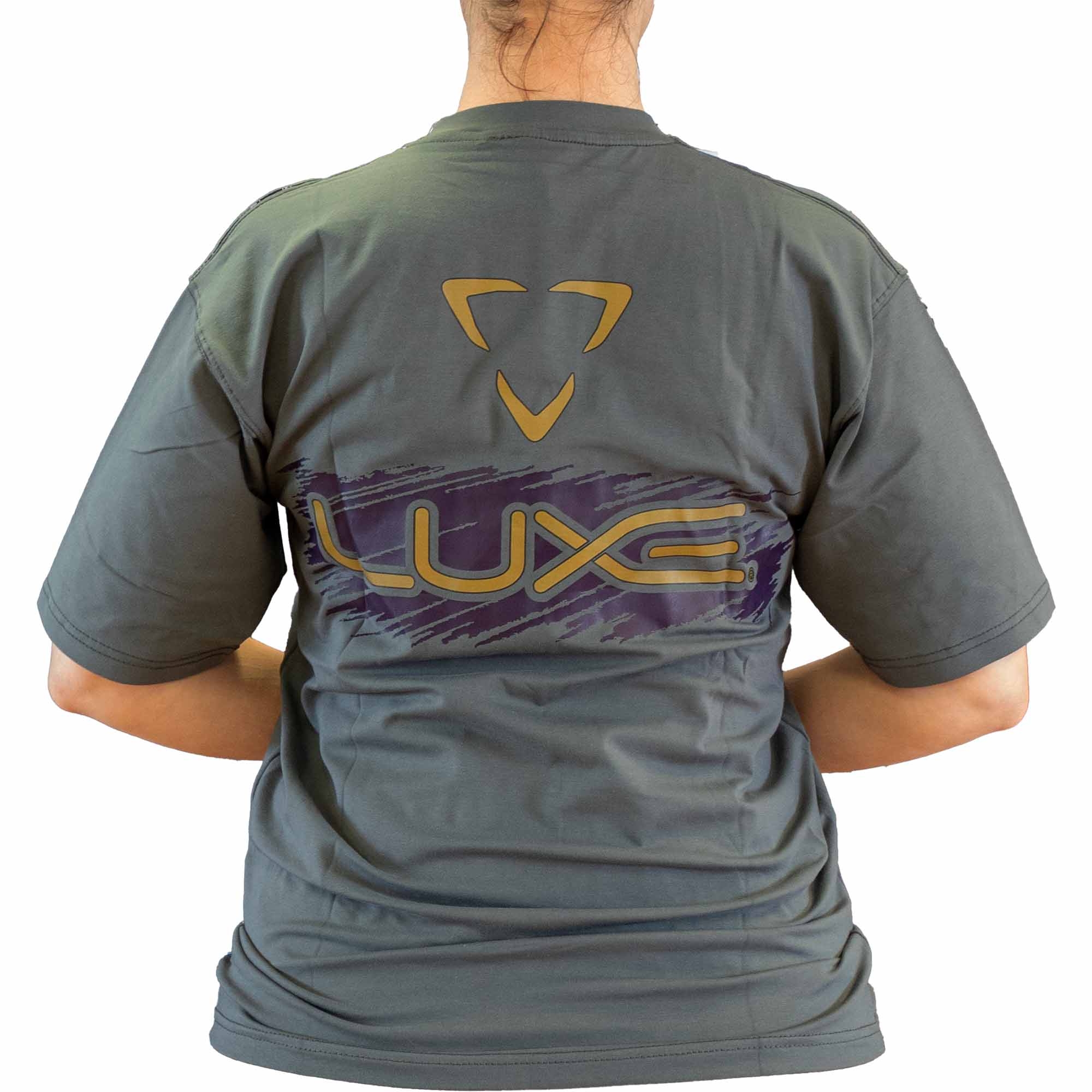 T-Shirt, Kurzarm, Grafik shirt, Grau, Rückenansicht