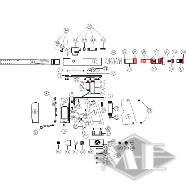 Empire Axe / Mini Ersatzteil: Schraube für Zwischenplatte Empire Axe / Mini Ersatzteil: Schraube für Zwischenplatte