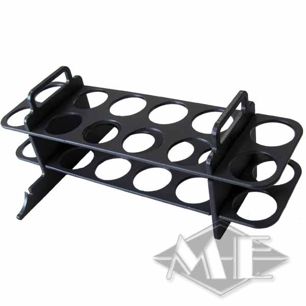 Guru Gun Stand, 12er Potständer aufbewahrungsrack, röhrenhalter, hitzebeständiges rack, metallrack, küchenzubehör