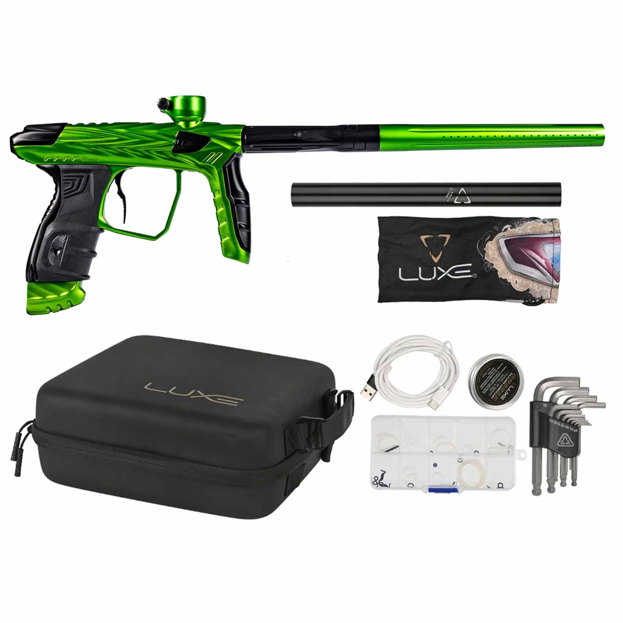 HK Army DLX Luxe® IDOL "SHREDDER" Markierer, grün/lime Feuerwaffe, Waffe, Gewehr, Paintball, Person