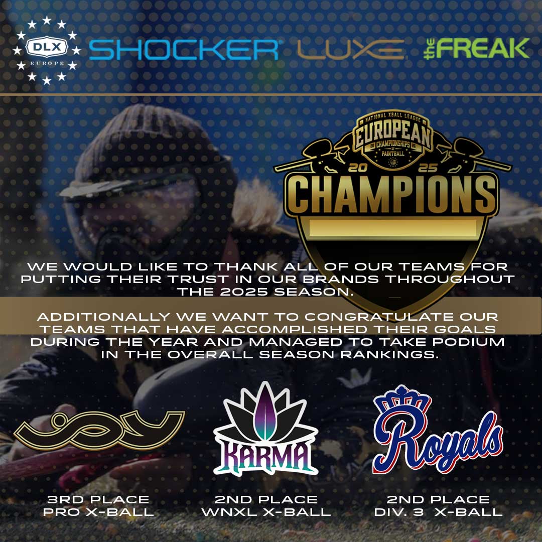 DLX_EUROPE_NXL_2025_SEASON_RESULT_new Werbung, Plakat