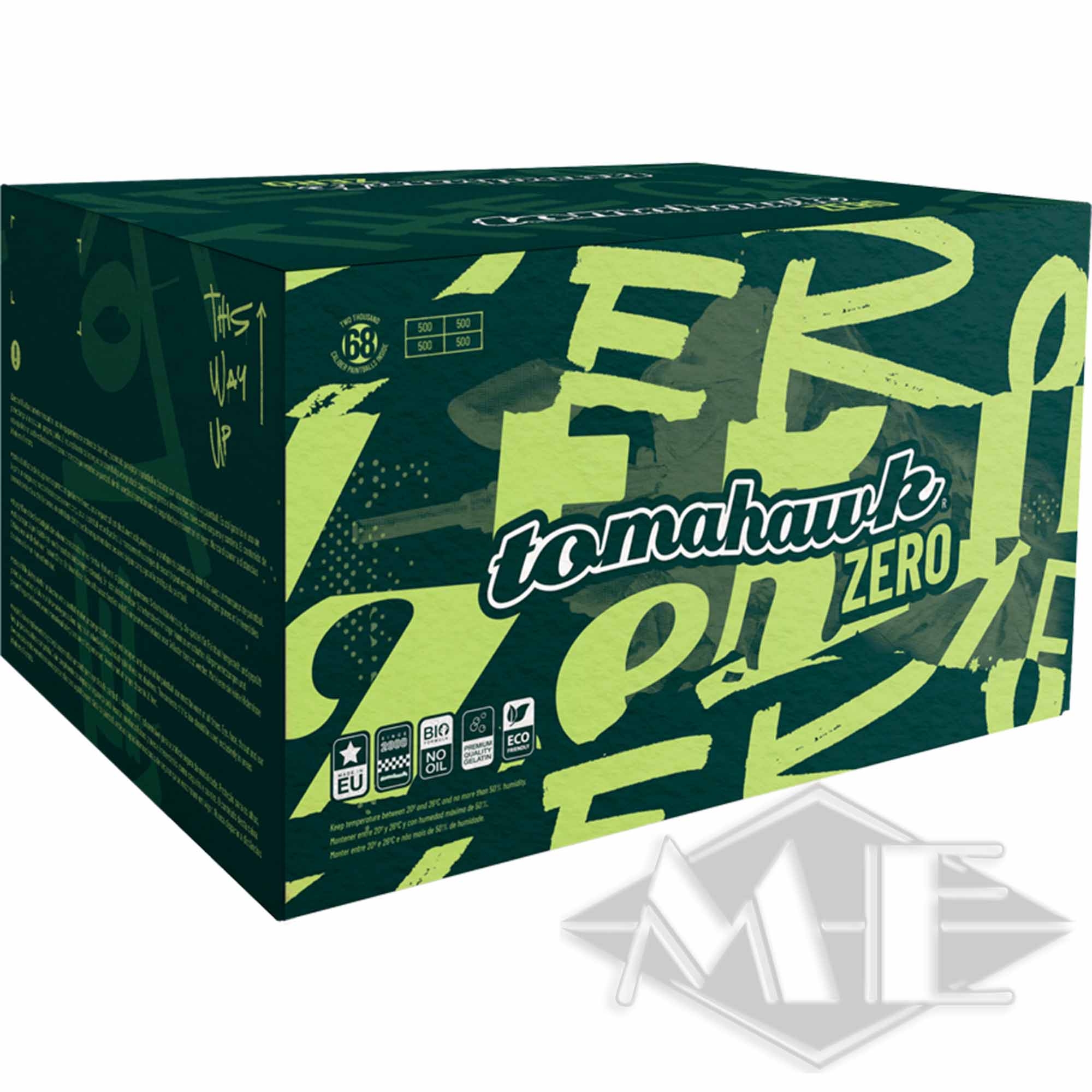 32c29fb8f5f6c48a02043ffe1618c8ddb28e48e3 Tomahawk "Zero" Paintballs, 2000er Kiste