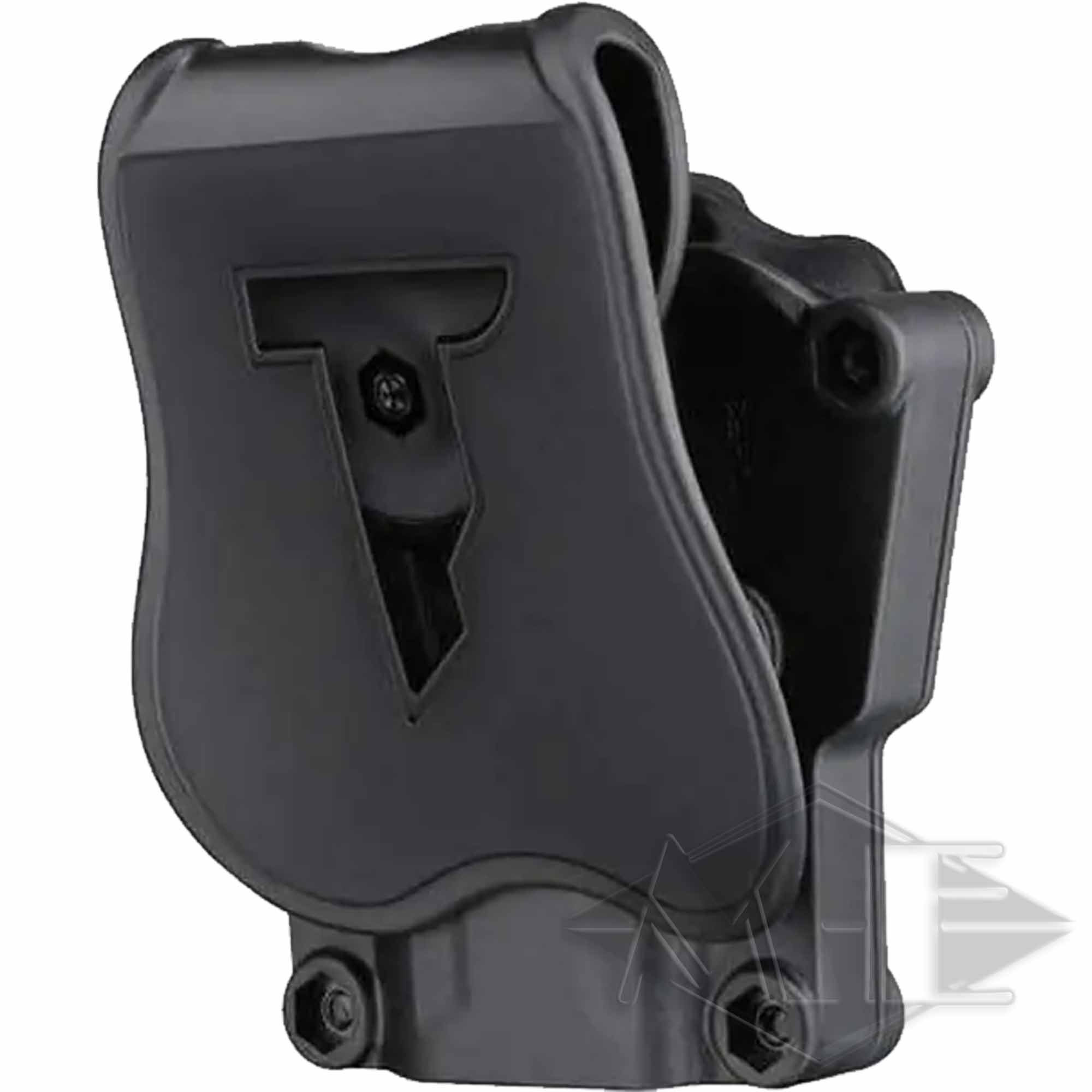 Cytac Mega-fit Universal-Holster für Rechtshänder Schwarz