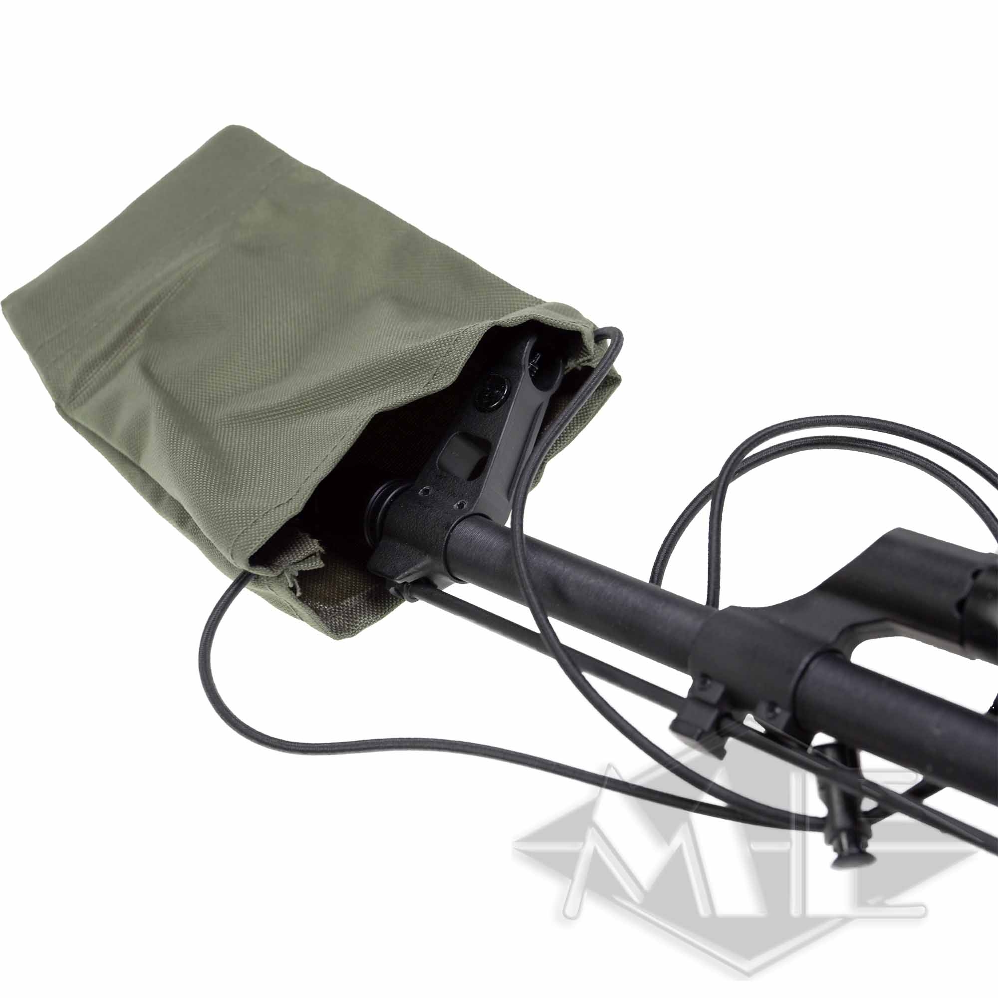 Laufsocke WIDE Modularzug, Stabmontage, Kletttasche, Grün, Gehäuse