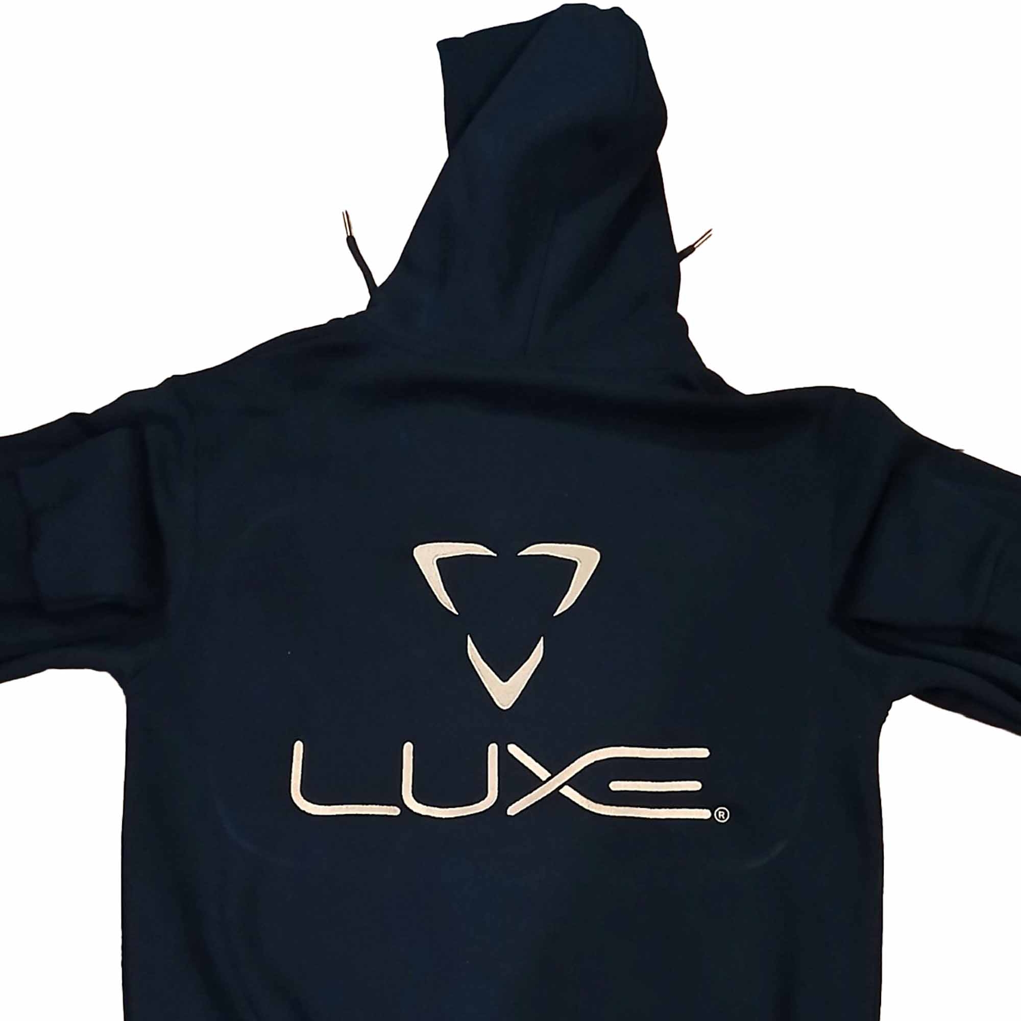 DLX Luxe Zip-Hoodie schwarz Kapuzenpulli, Strickwaren, Pullover, Sweatshirt, Kapuze