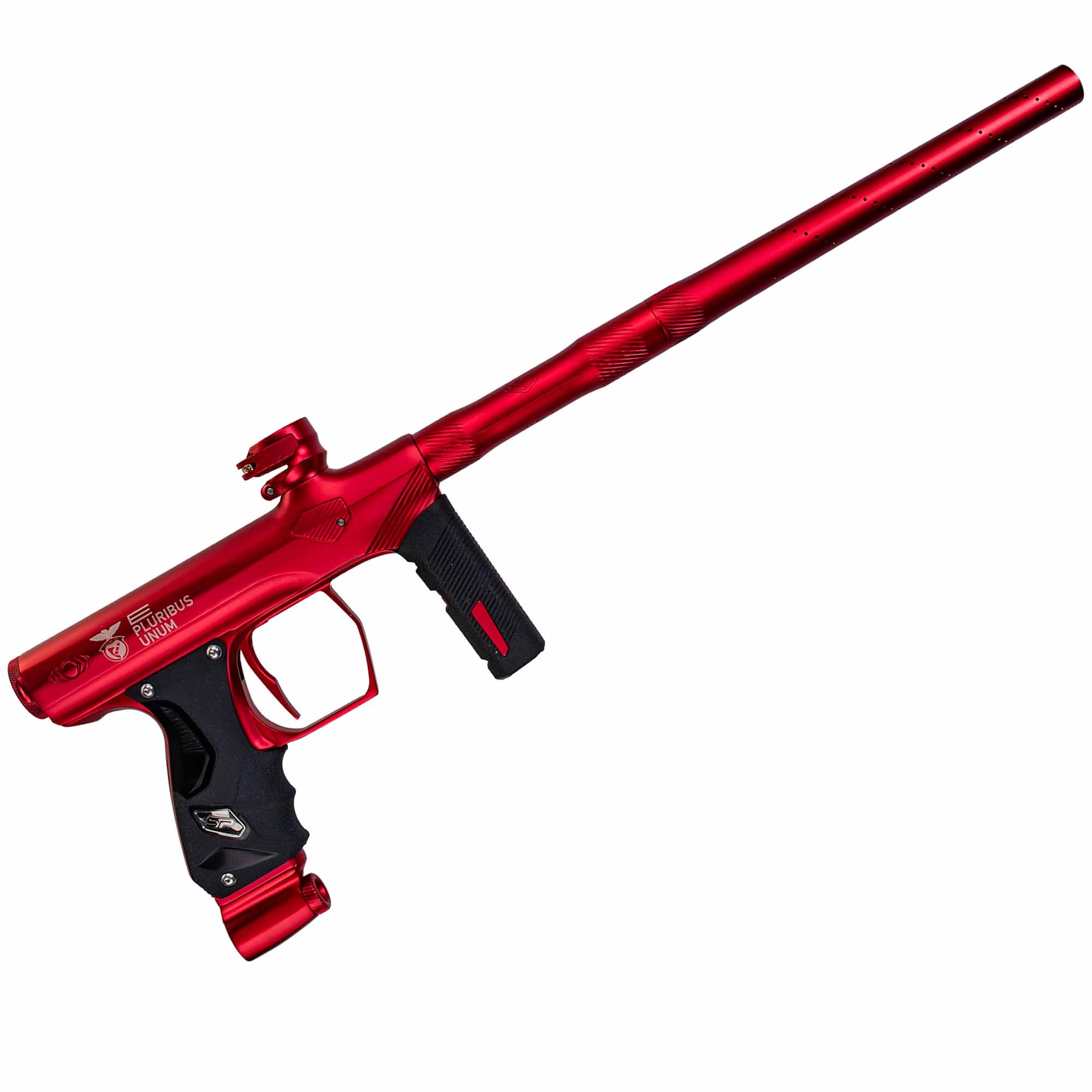 SP Shocker® ERA Markierer "e pluribus unum", rot matt Paintball-Pistol, Red, Long Barrel, Grip, Trigger