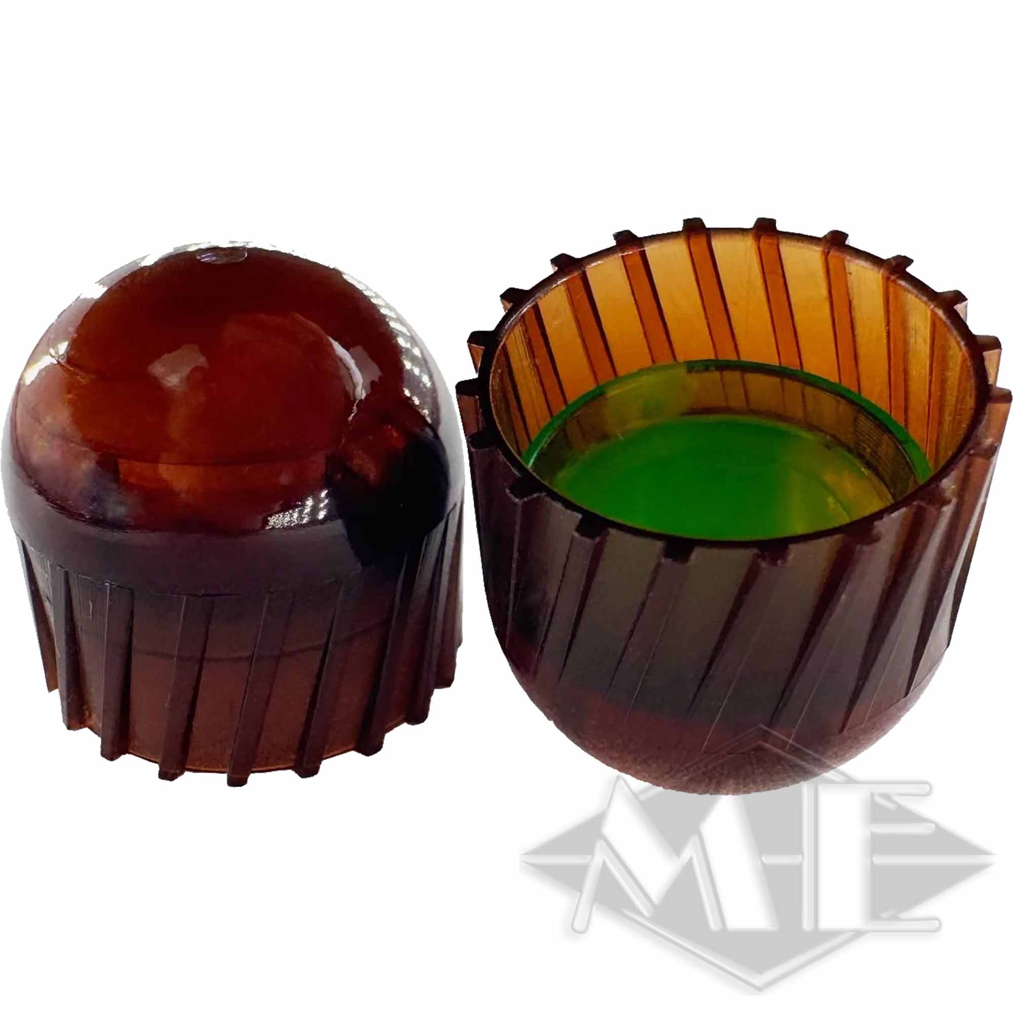 HS Projectiles cal.68, 600er Kiste glas, braun, becher, tumbler, küchenware