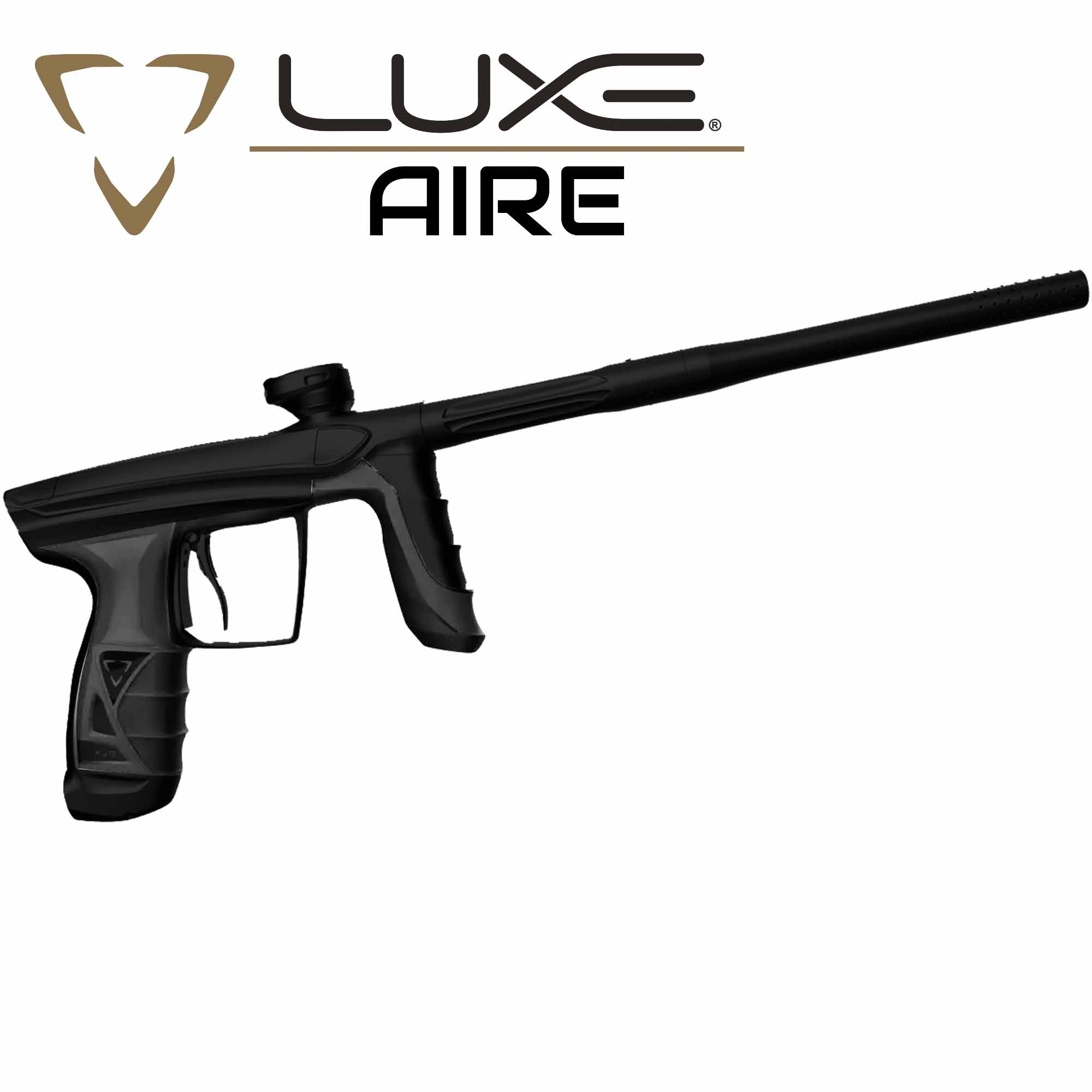 DLX Luxe® AIRE Markierer, schwarz matt Feuerwaffe, Waffe, Pistole, Gewehr, Handfeuerwaffe