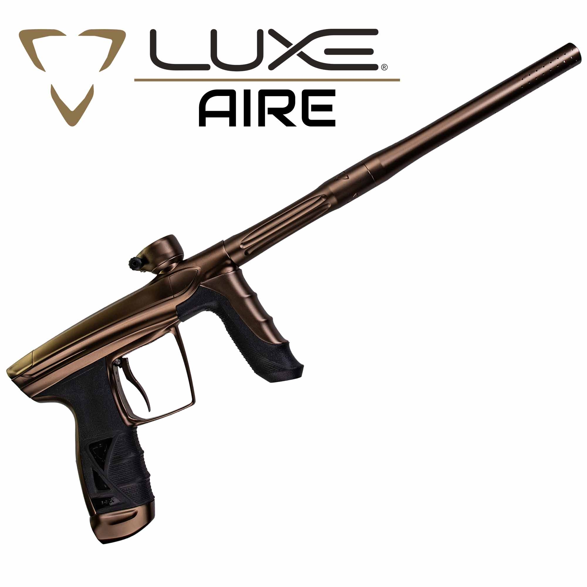 Paintball-Waffe, Luftwaffe?, Pistolengriff, Bronzefinish, Langer Lauf