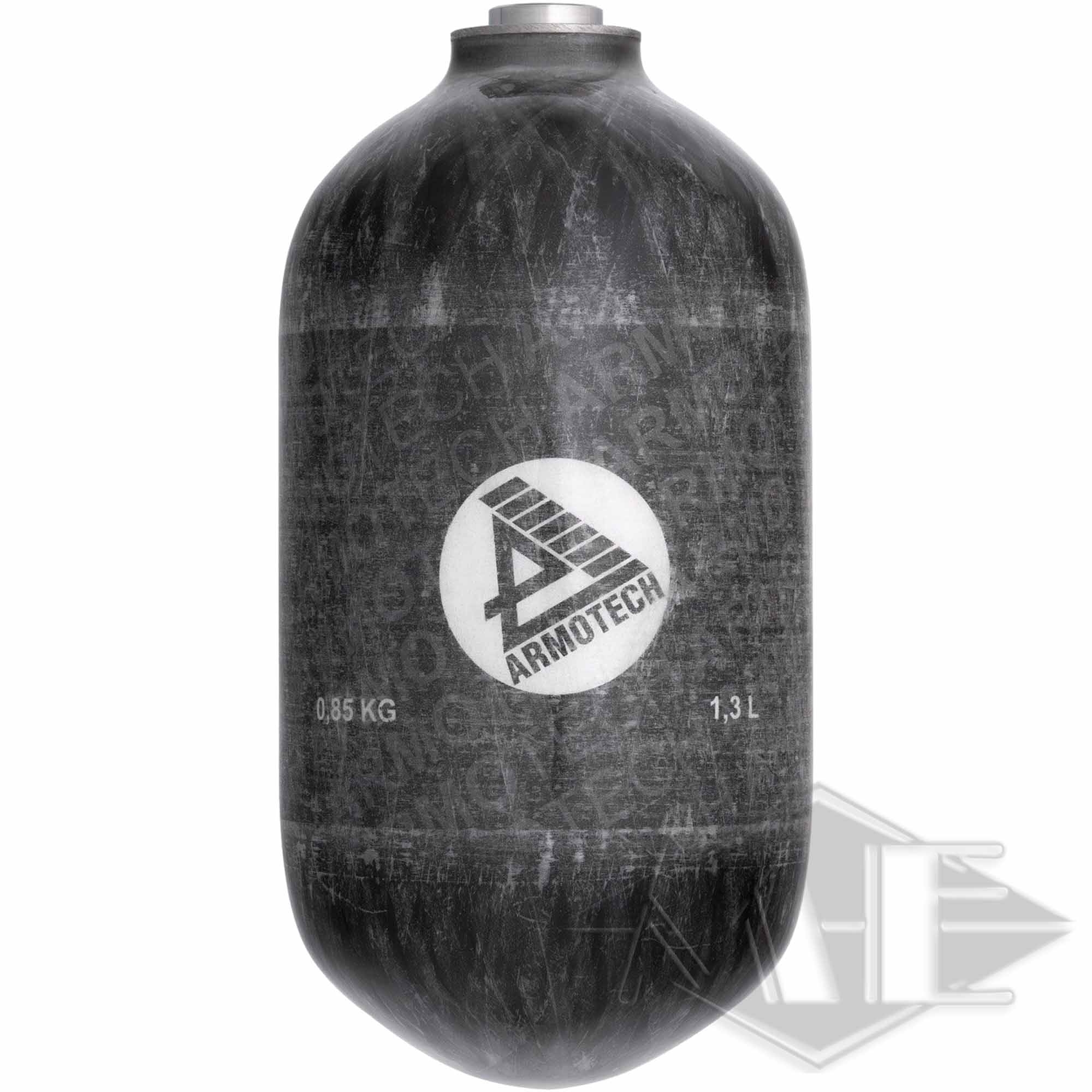 1,3 Liter Composite Flasche "Armotech", Pi, 4500psi Flasche, Glas