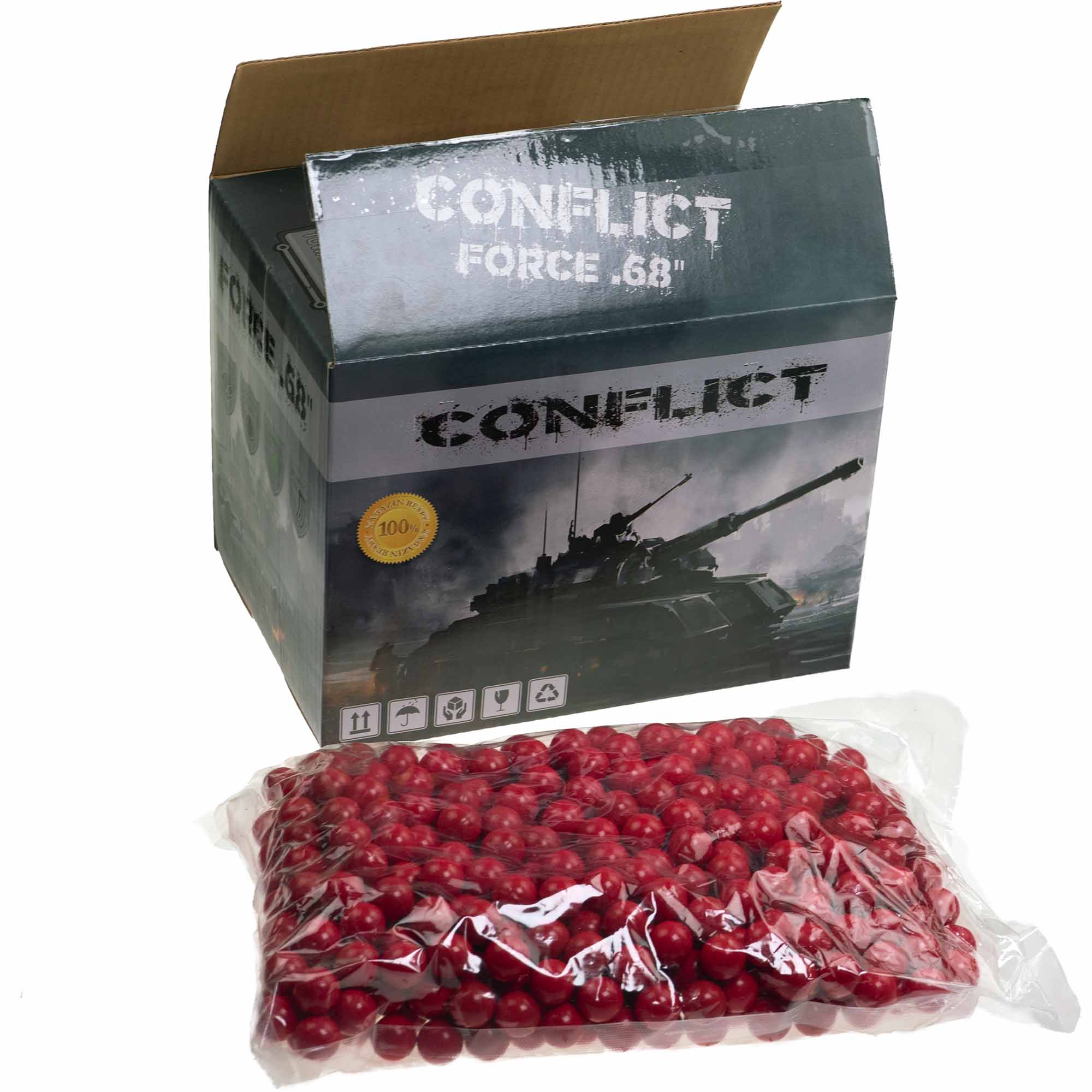 Conflict "Force .68" MagFed Paintballs, 1.000er Kiste