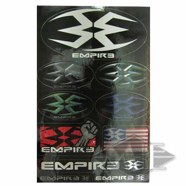 Empire Aufkleberbogen, schwarz Empire Aufkleberbogen, schwarz