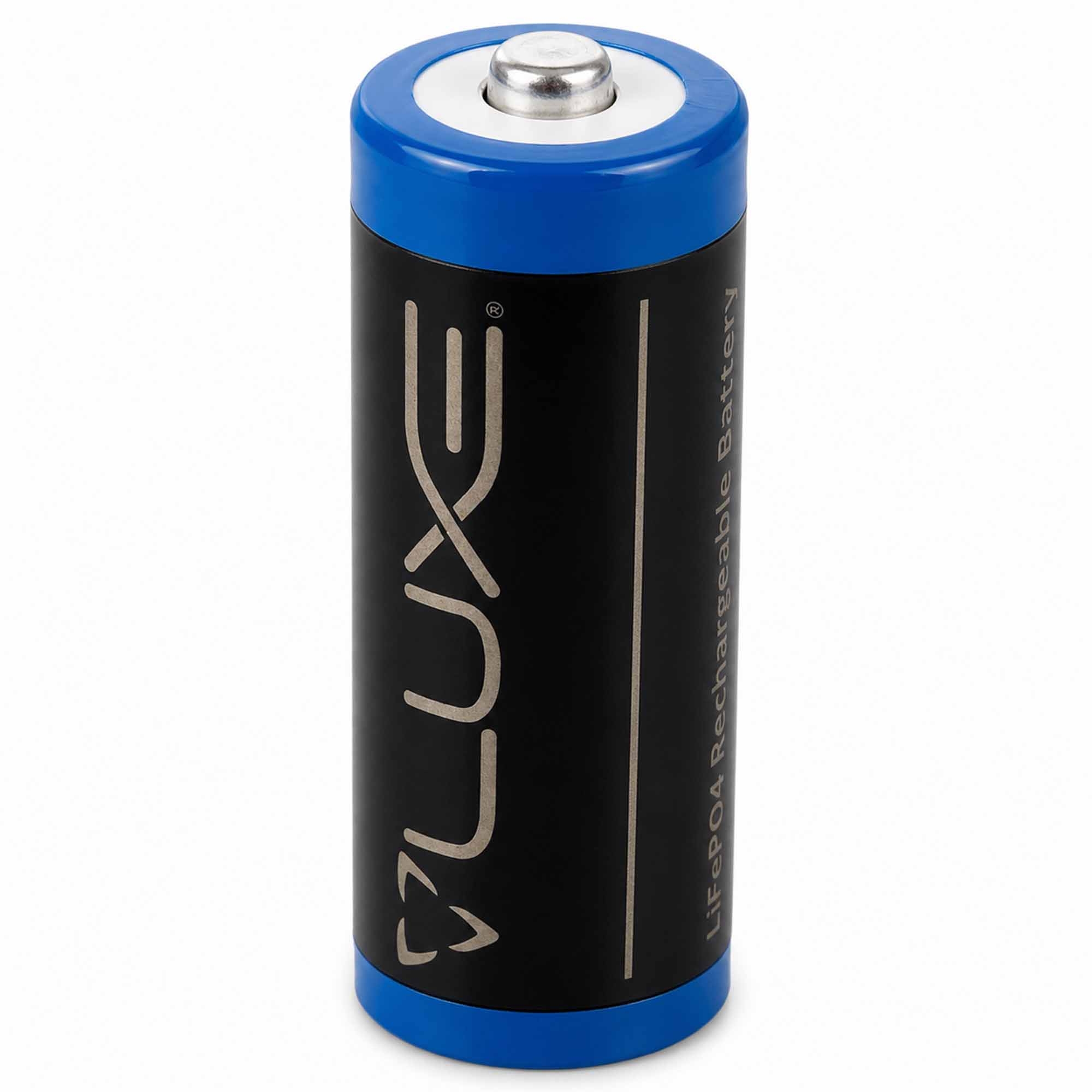 DLX Luxe AIRE Akku Batterie, AA, Lithium, Wiederaufladbar, Blauer Deckel
