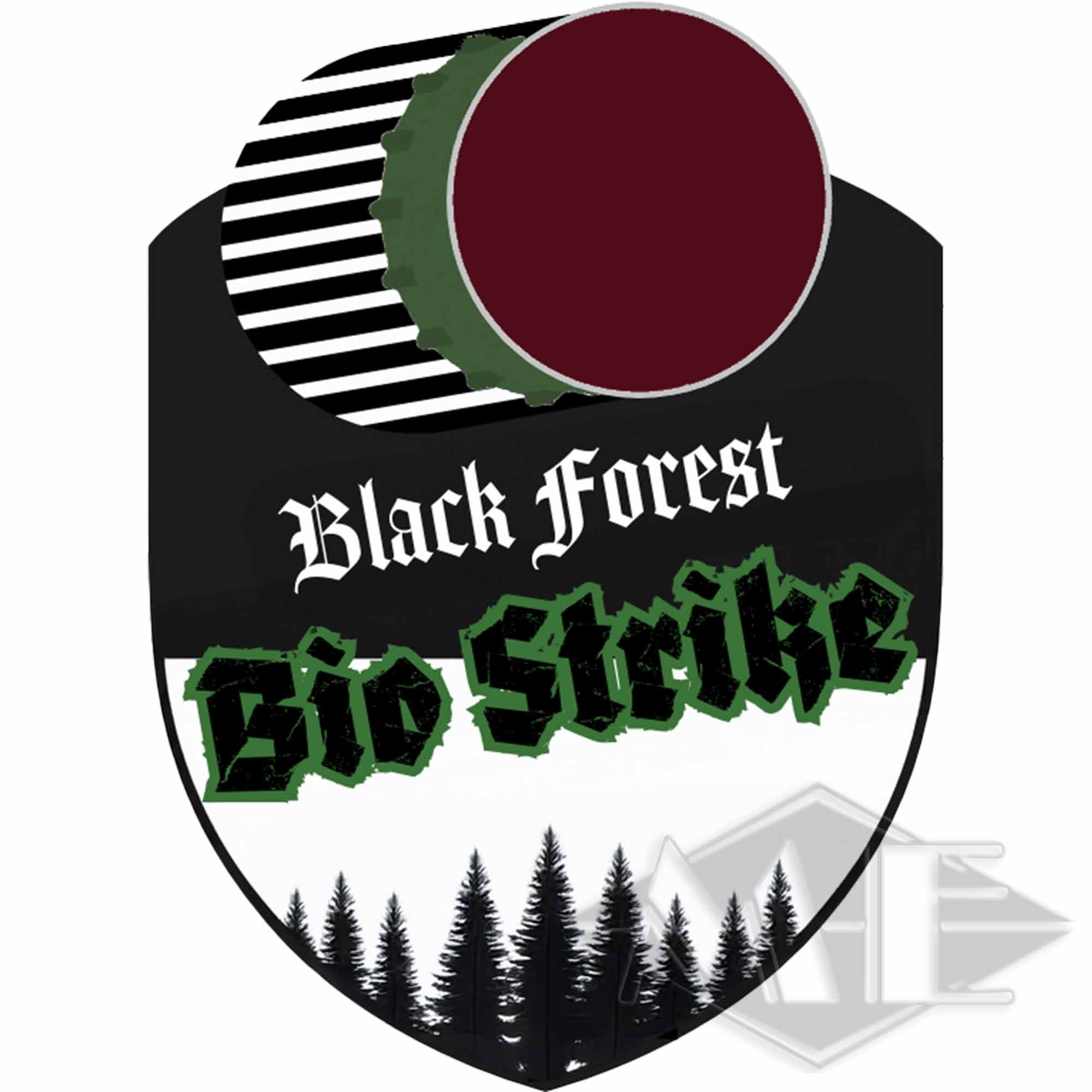 BioStrike Black Forest Starterkit 500 Finnen, cal. 68 Gürtelclip, Logo, Black Forest, Birke, Edelholz