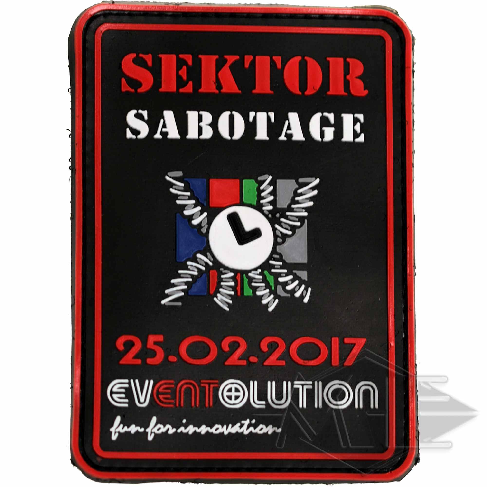 Patch/Klettabzeichen "Sektor Sabotage" 2017 Patch/Klettabzeichen "Sektor Sabotage" 2017