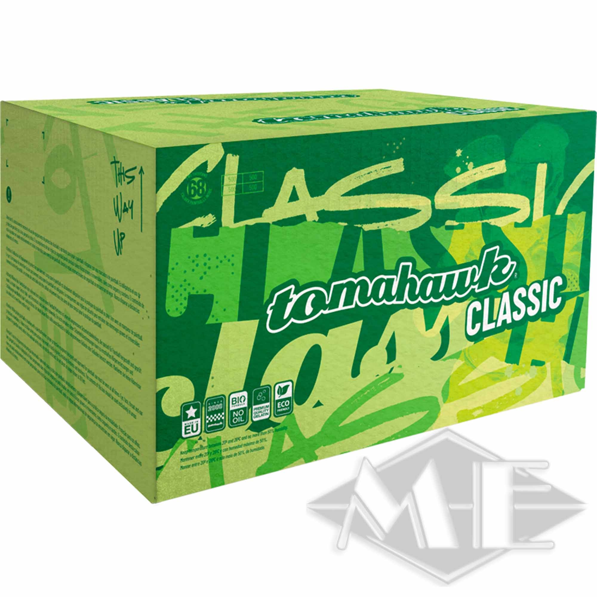 8c4e2d9c198822e63f5110a22bba202d65c3a5d6 Tomahawk "Classic" Paintballs, 2000er Kiste