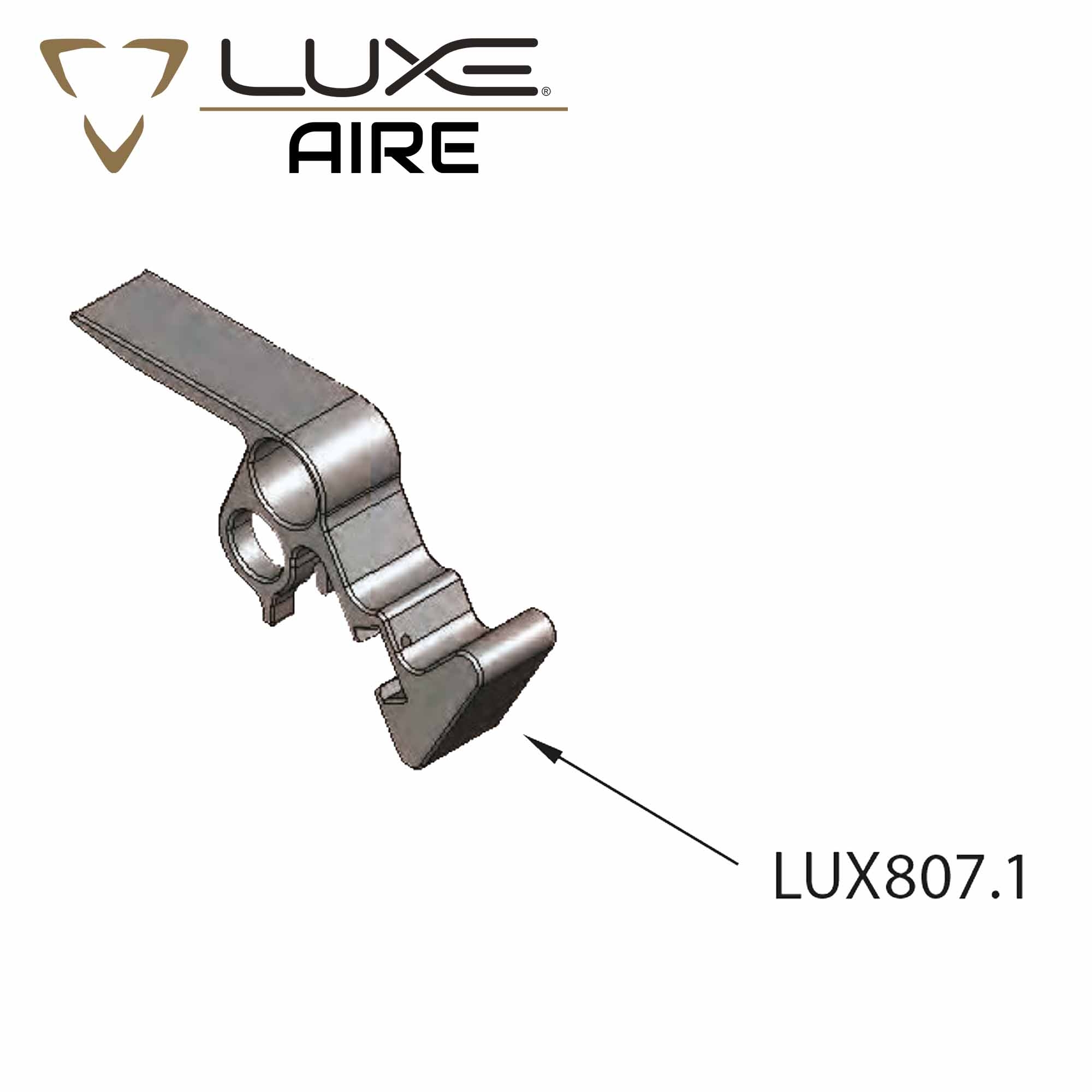 Schwenkarm, Metallteil, Kunststoffteil, Verkürzter Arm, LUX807.1
