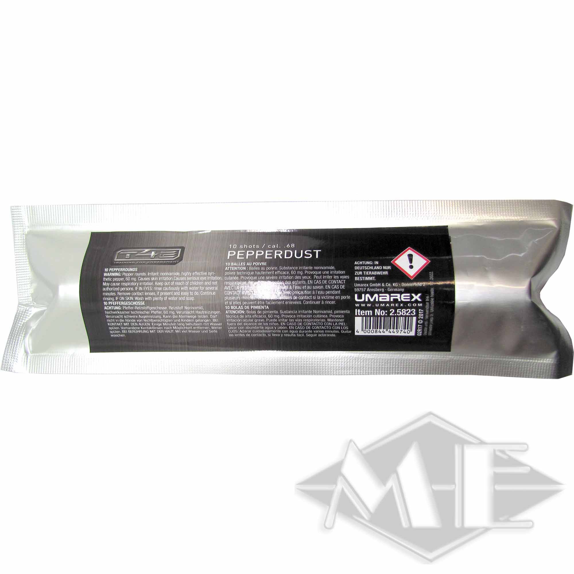 Umarex cal.68 Pfefferbälle "T4E PEB 68 Pepperballs", 10er Röhrchen Umarex cal.68 Pfefferbälle "T4E PEB 68 Pepperballs", 10er Röhrchen